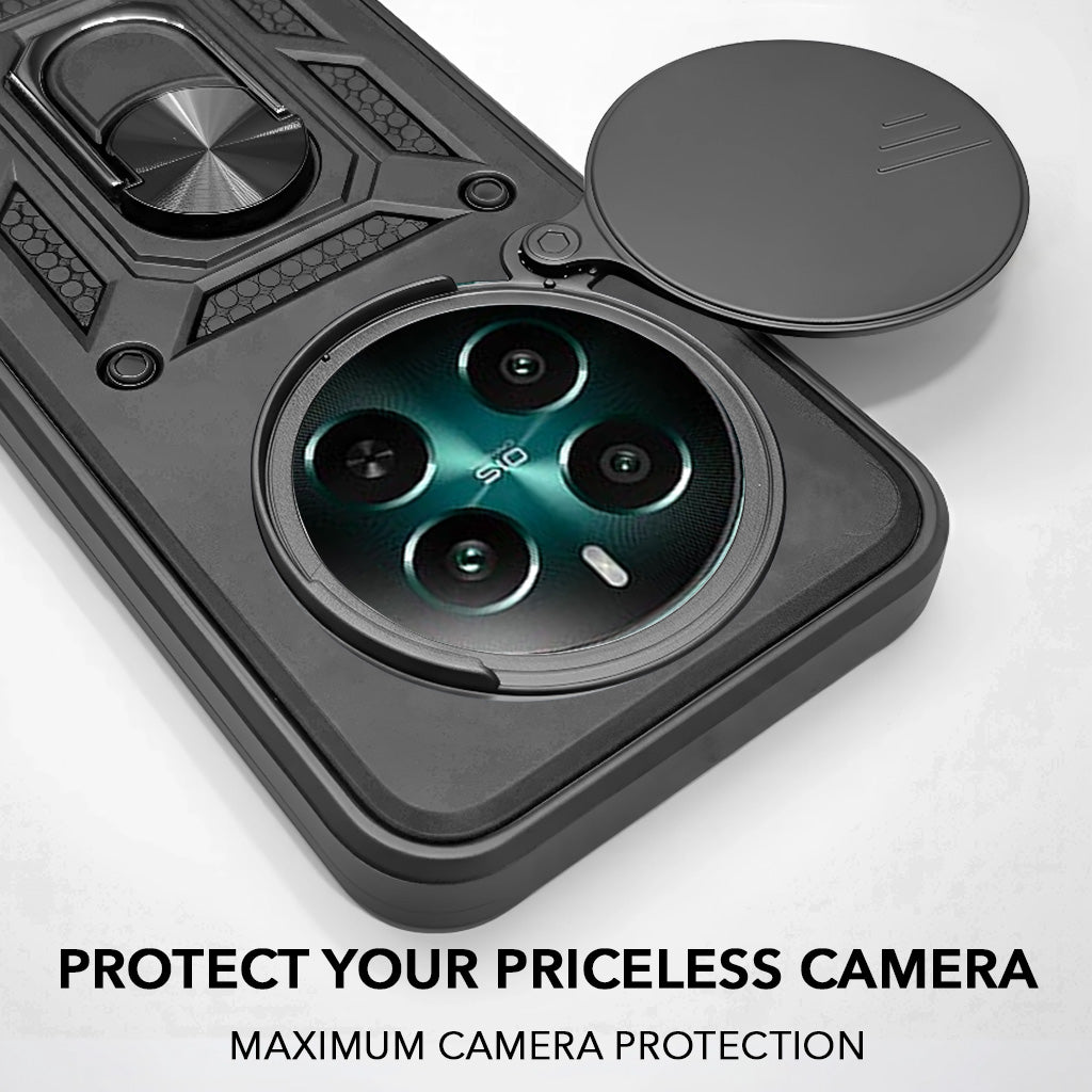 For Realme 12 Plus Back Case Cover (Hybrid Dual Armor Polycarbonate)