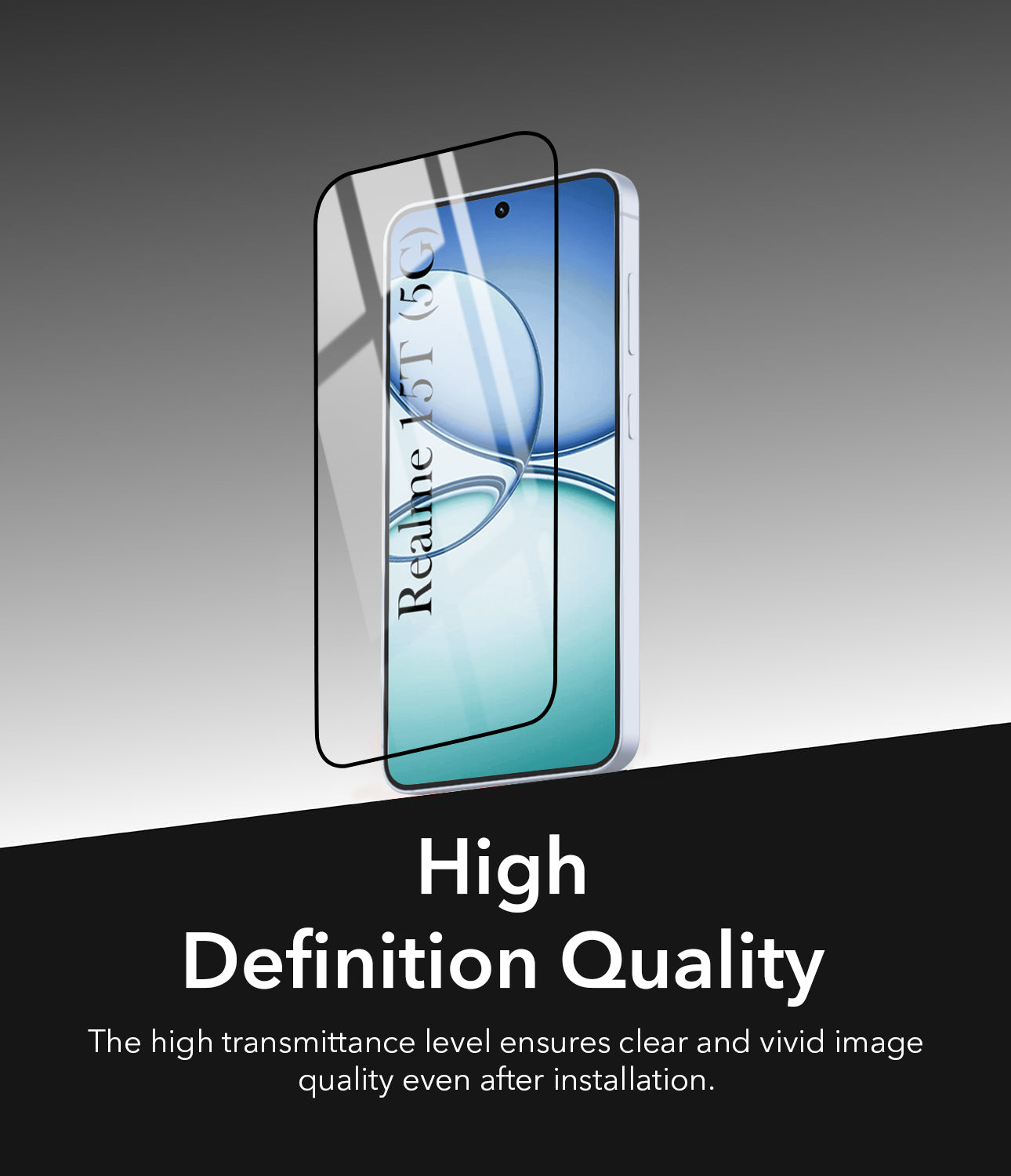 (Pack of 2) For Realme 15T | Realme Narzo 90 Tempered Glass Military-Grade Gorilla Screen Protector With Installation Kit | Shatterproof, Full Coverage, HD Clear, Scratch Resistant