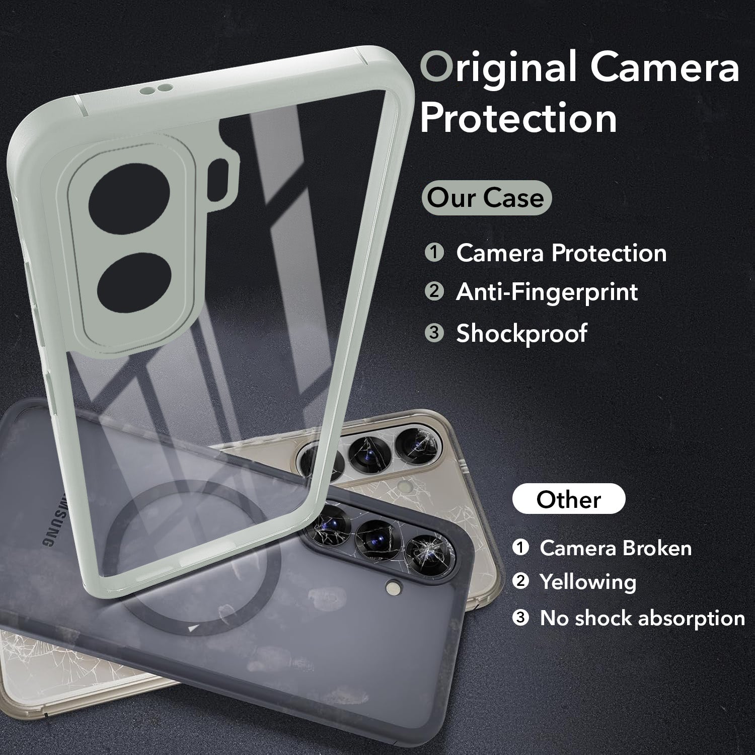 For Vivo T5 Pro 5G Back Cover Case Ultra-Hybrid (Lifetime Anti Yellow | Anti Scratch | Crystal Clear Shockproof)