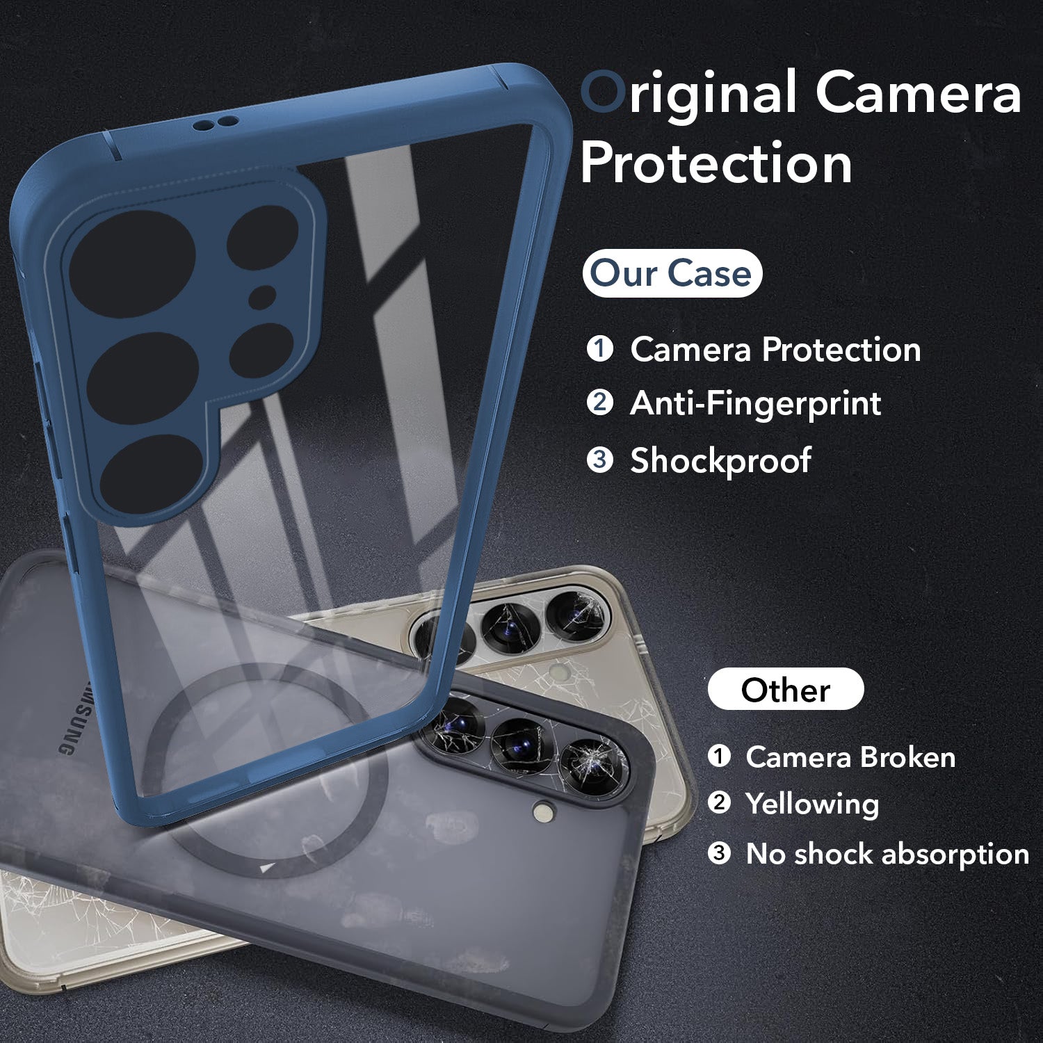 For Samsung Galaxy S24 Ultra Back Cover Case Ultra-Hybrid (Lifetime Anti Yellow | Anti Scratch | Crystal Clear Shockproof)