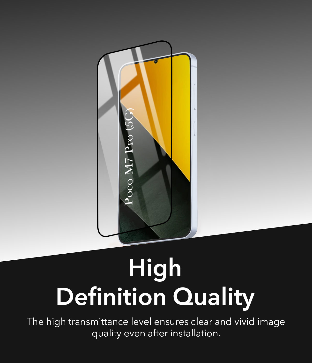 (Pack of 2) Tempered Glass For Poco M7 Pro 5G Military-Grade Gorilla Screen Protector With Installation Kit | Shatterproof, Full Coverage, HD Clear, Scratch Resistant
