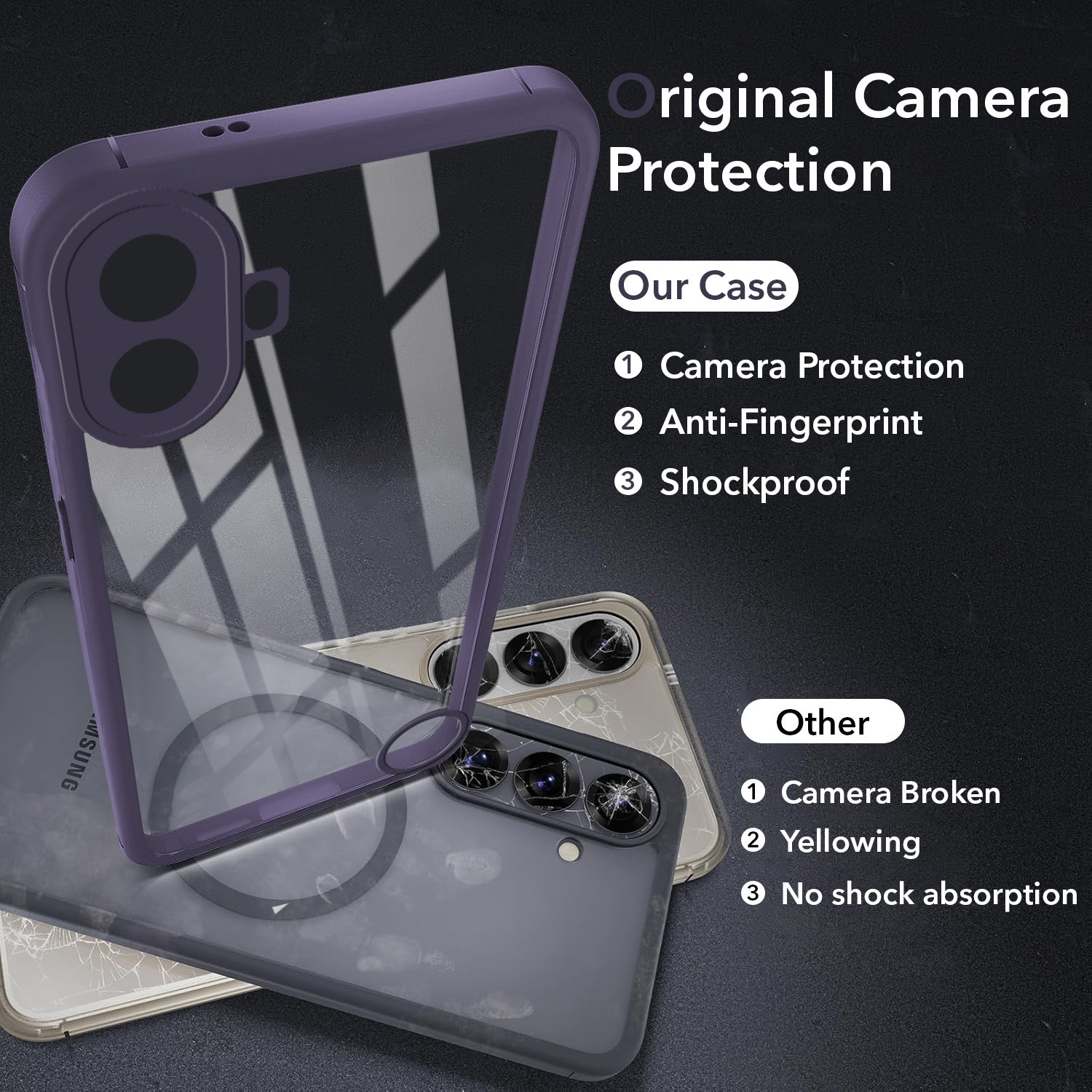 For Nothing CMF Phone 1 Back Cover Case Ultra-Hybrid (Lifetime Anti Yellow | Anti Scratch | Crystal Clear Shockproof)