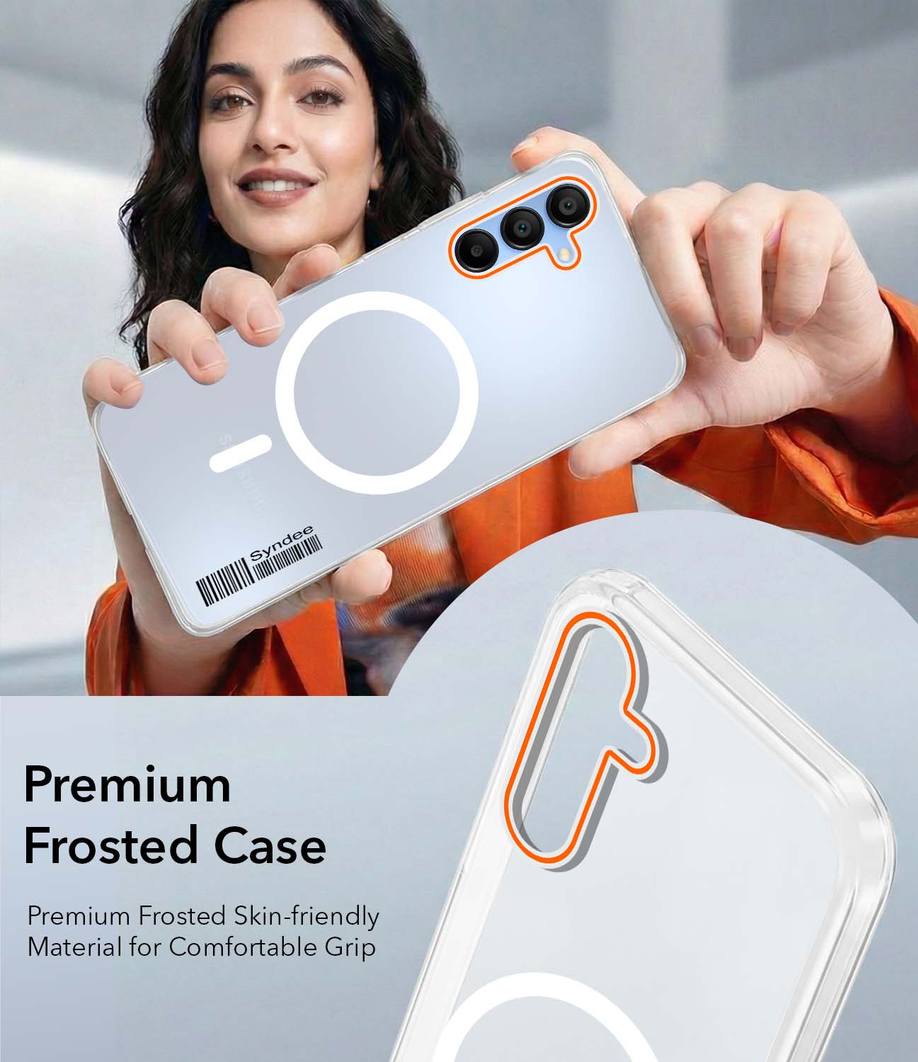 For Samsung Galaxy A15 5G Back Cover Case (Soft Touch | Camera Bump Protection | MagSafe Compatible | Matte Finish)
