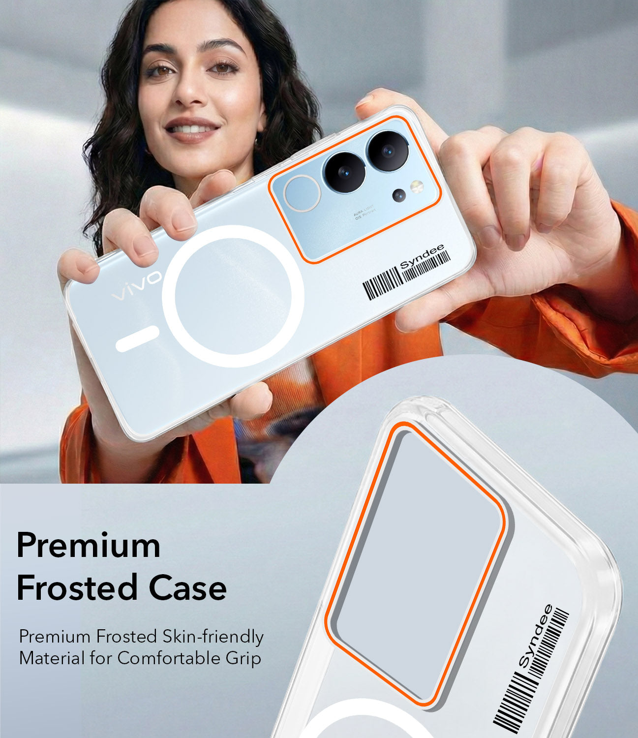 For Vivo V29 | Vivo V29 Pro 5G Back Cover Case (Soft Touch | Camera Bump Protection | MagSafe Compatible | Matte Finish)