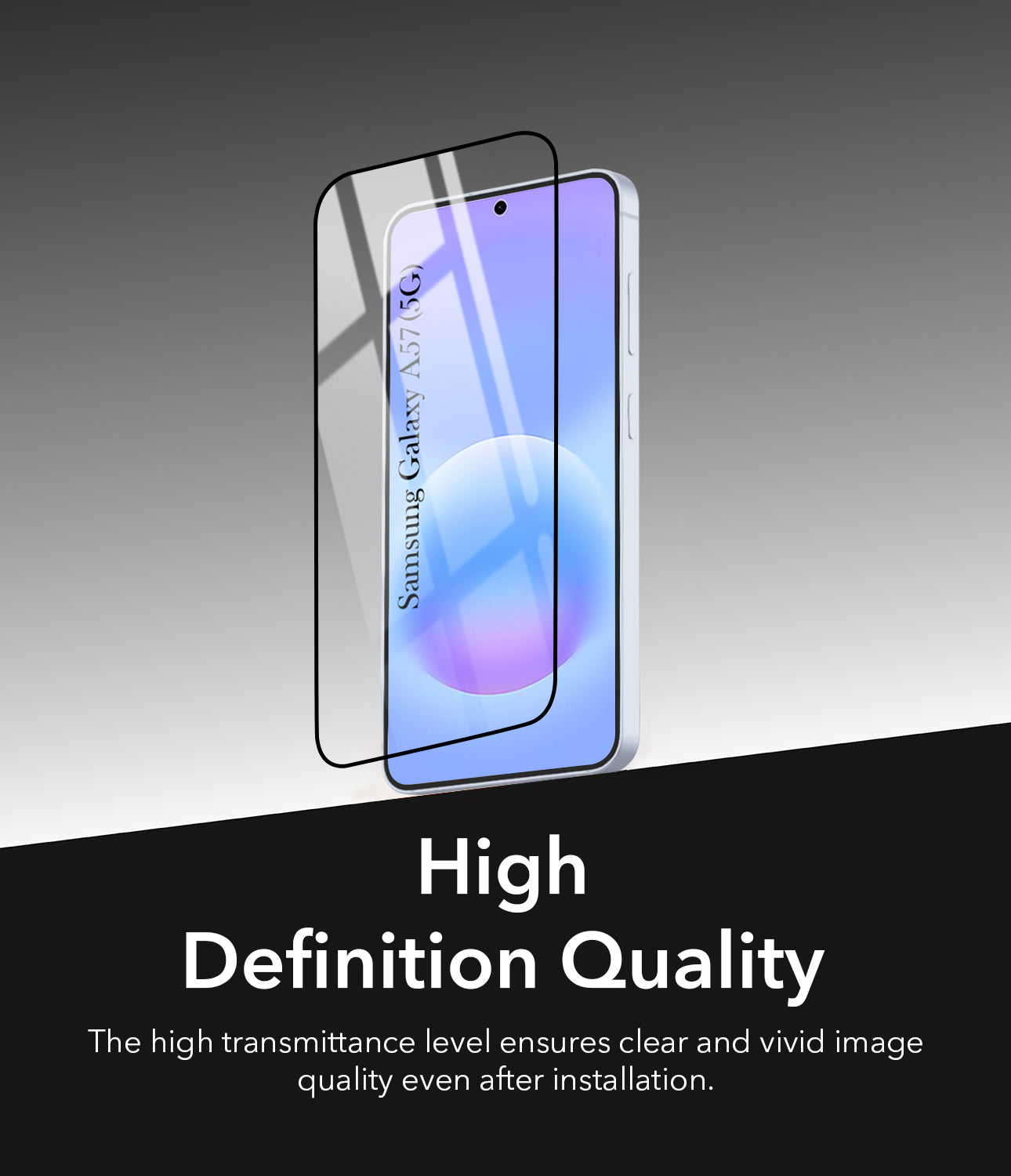 (Pack of 2) Tempered Glass For Samsung Galaxy A57 5G Military-Grade GorillaScreen Protector With Installation Kit | Shatterproof, Full Coverage, HD Clear, Scratch Resistant