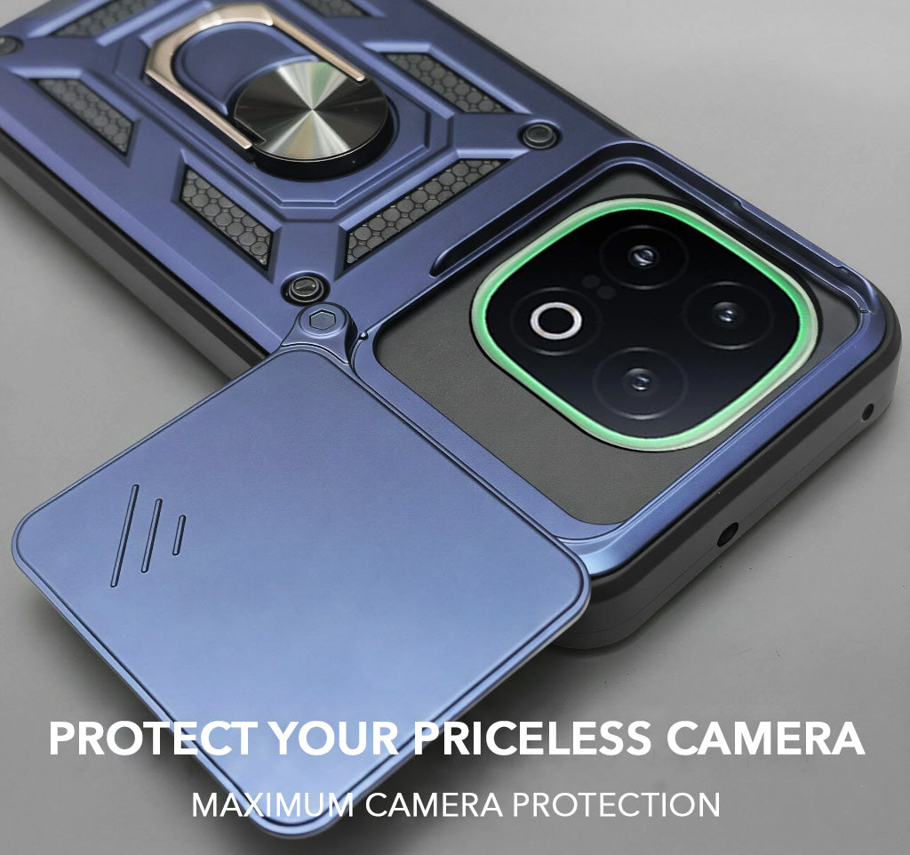 For Vivo iQOO 13 Back Cover Case (Hybrid Dual Armor Polycarbonate)