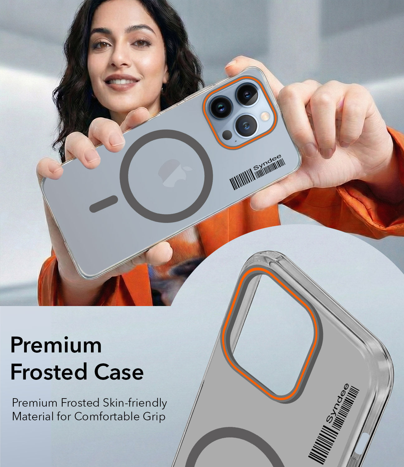 For Apple iPhone 13 Pro Back Cover Case (Soft Touch | Camera Bump Protection | MagSafe Compatible | Matte Finish)