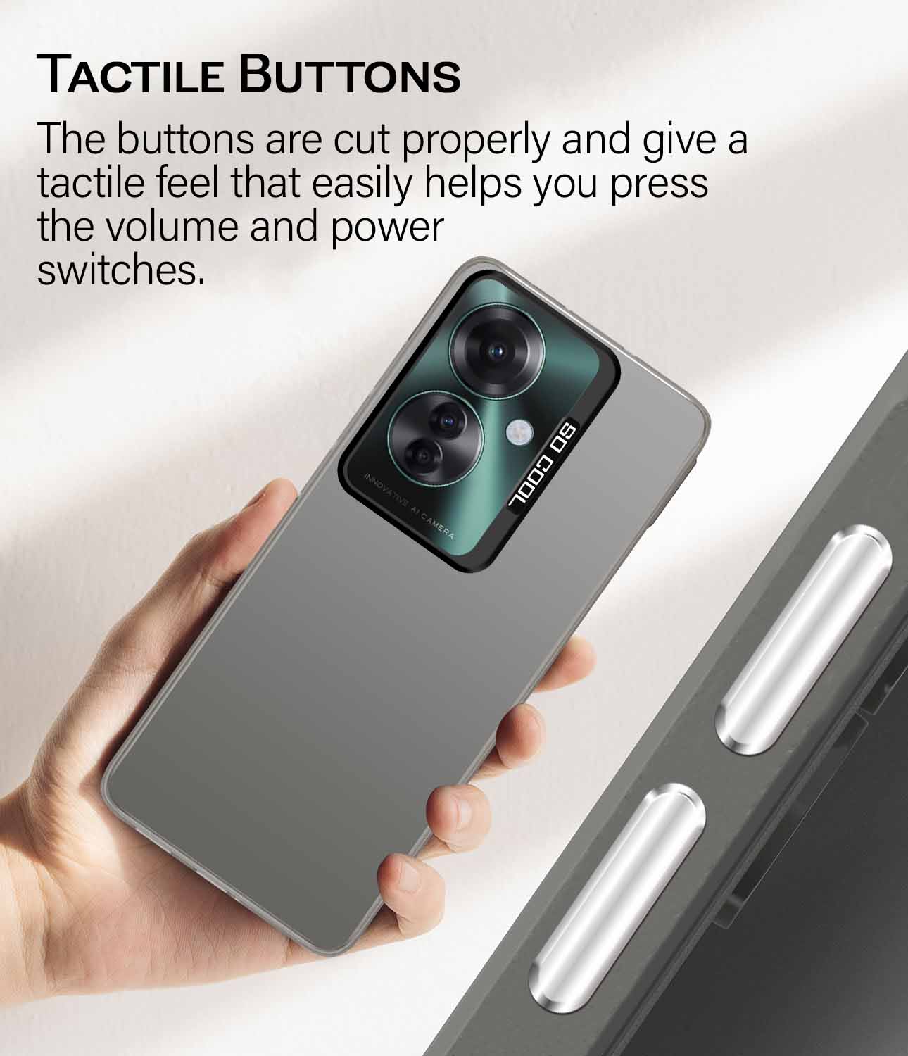 For Oppo Reno11 F 5G | Oppo Reno 11F 5G Hard Back Cover Case (Velvet Touch | Professional Glossy Finish | Camera Protection Bump)