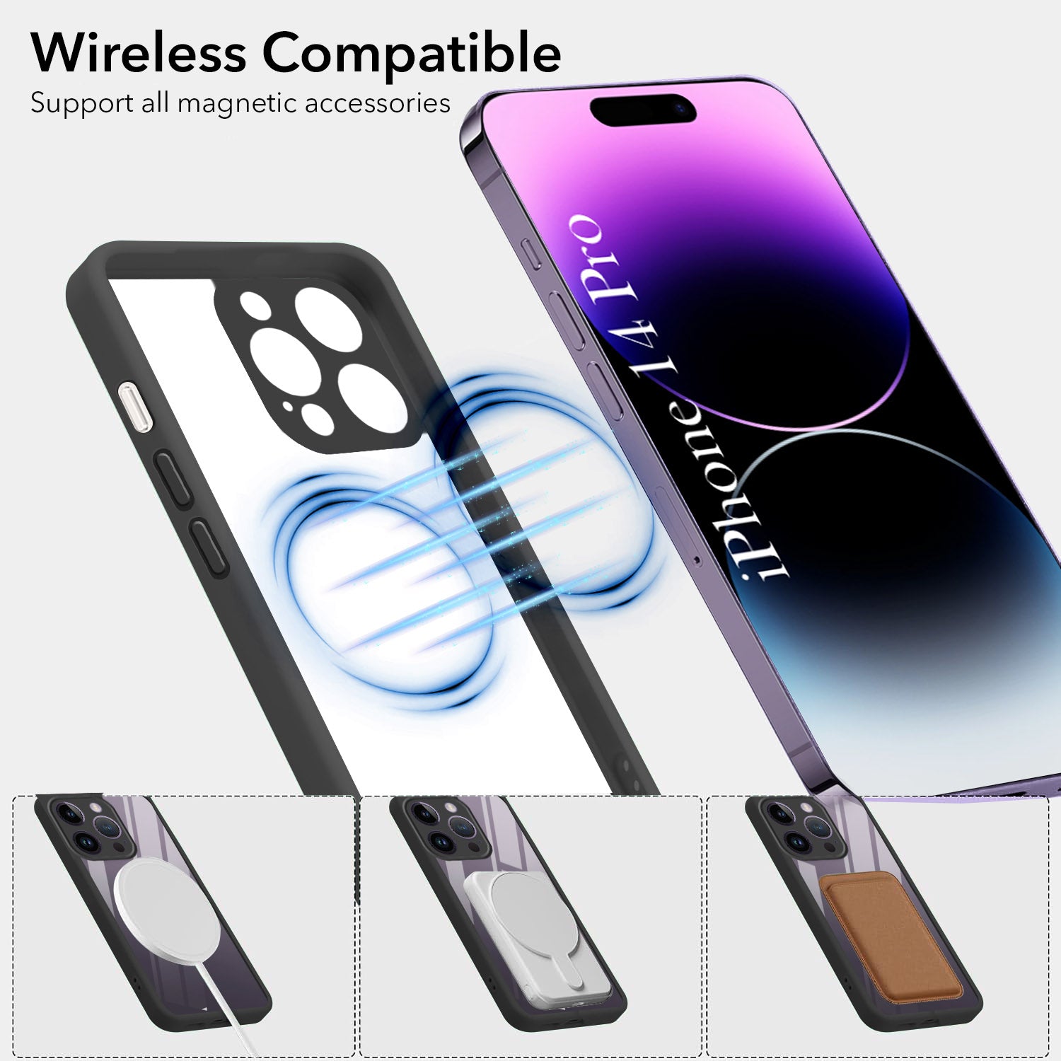 For Apple iPhone 14 Pro Back Cover Case Ultra-Hybrid (Lifetime Anti Yellow | Anti Scratch | Crystal Clear Shockproof)