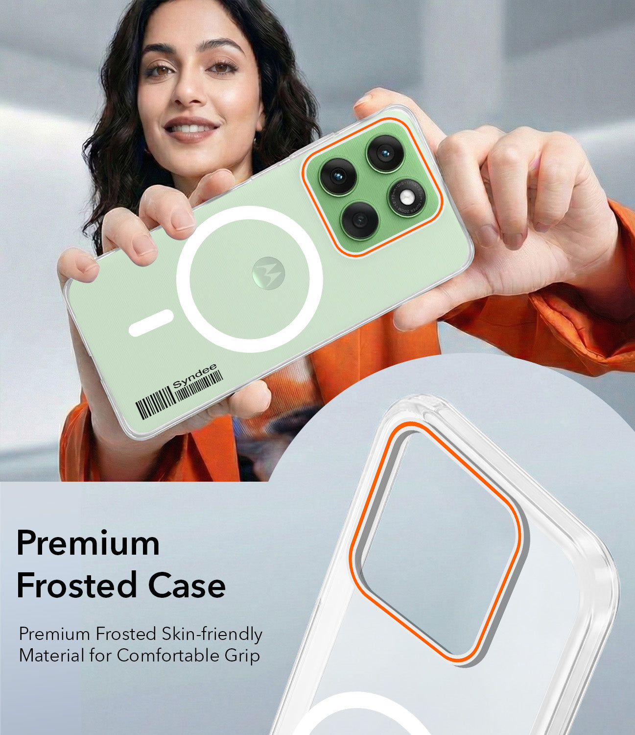 For Motorola Moto Edge 60 Back Cover Case (Soft Touch | Camera Bump Protection | MagSafe Compatible | Matte Finish)