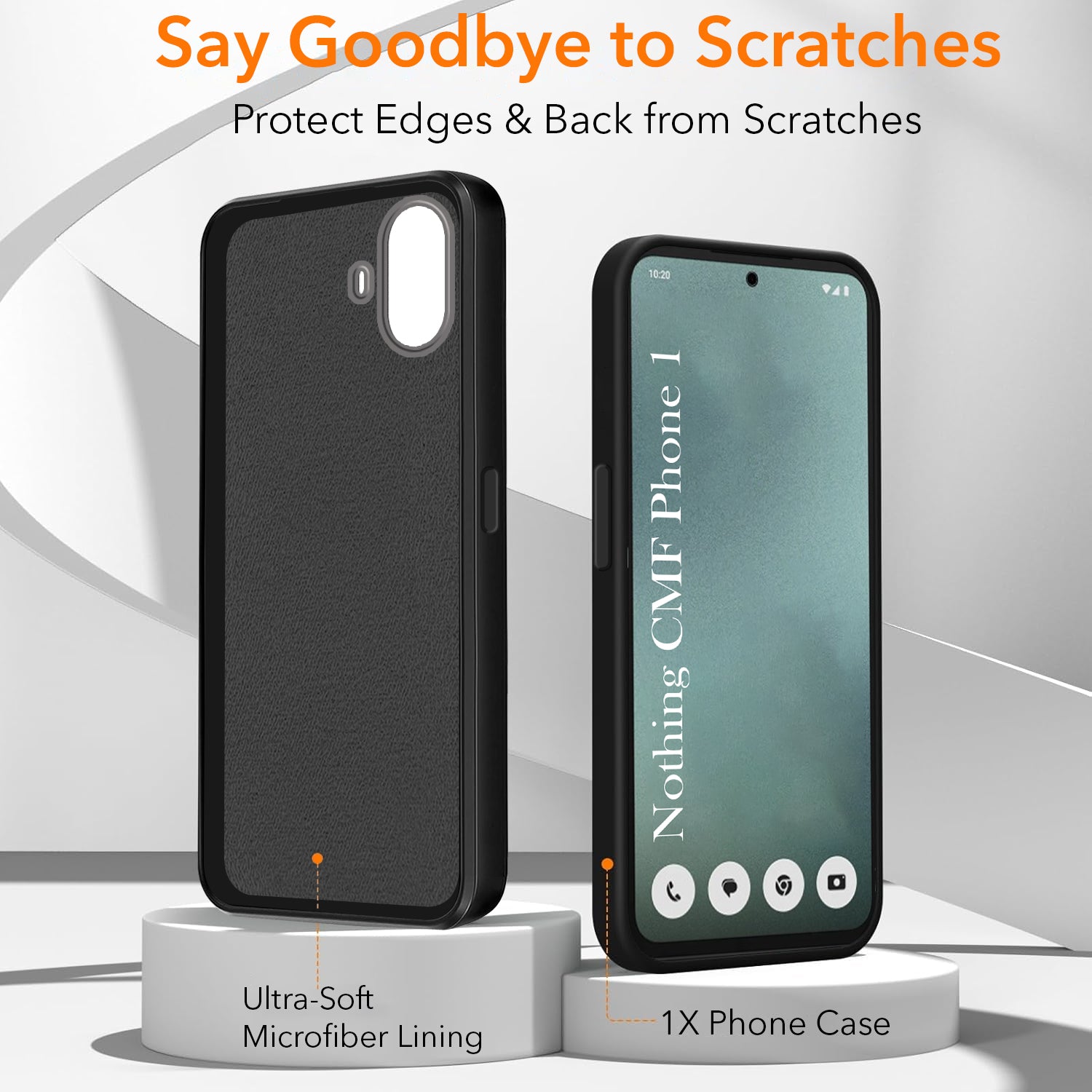 For Nothing CMF Phone 1 Back Cover Case (Matte Liquid Silicone | Professional Micro-Fiber Cloth Inside | Camera Protection Ring | )