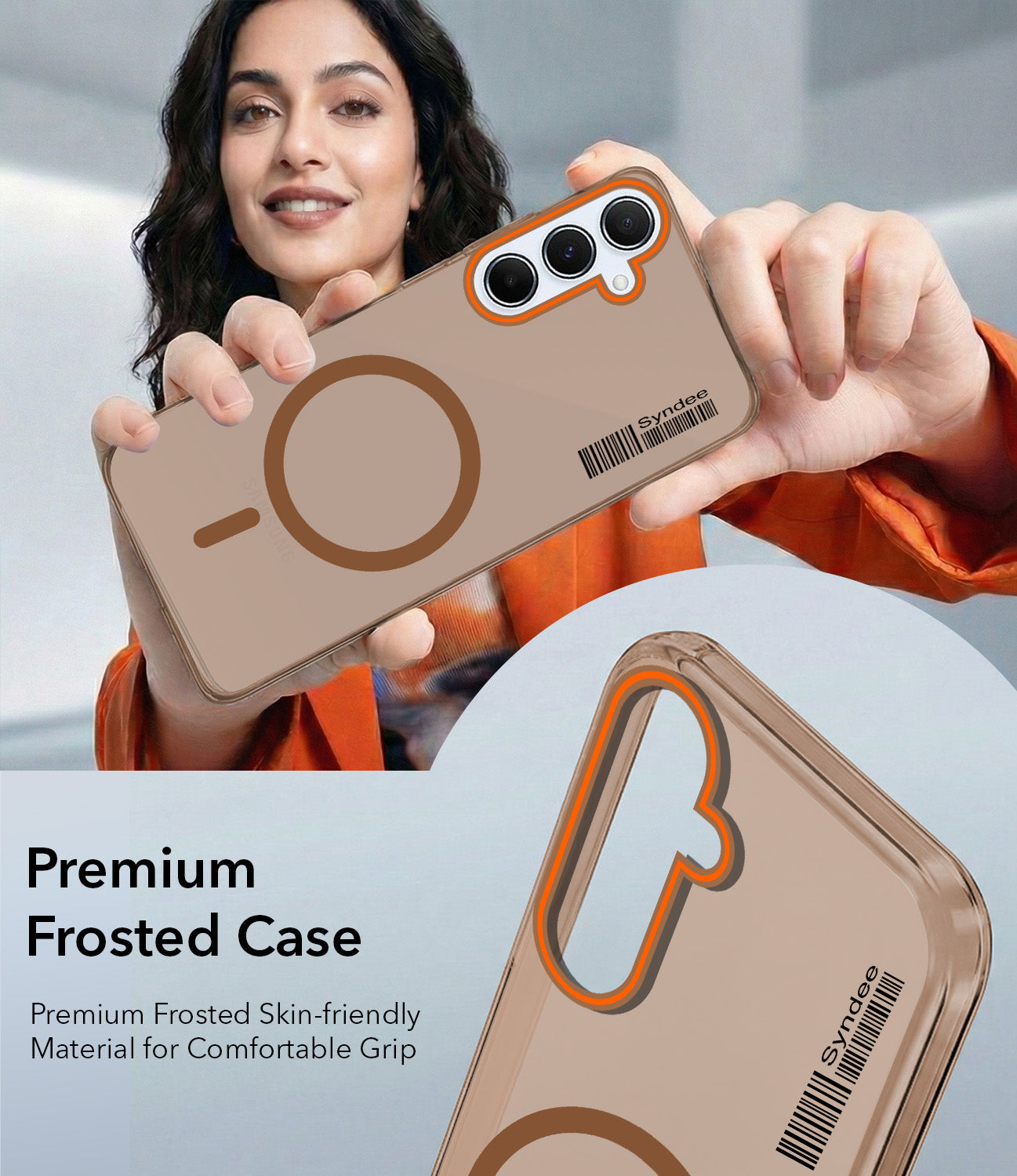 For Samsung Galaxy A55 5G Back Cover Case (Soft Touch | Camera Bump Protection | MagSafe Compatible | Matte Finish)