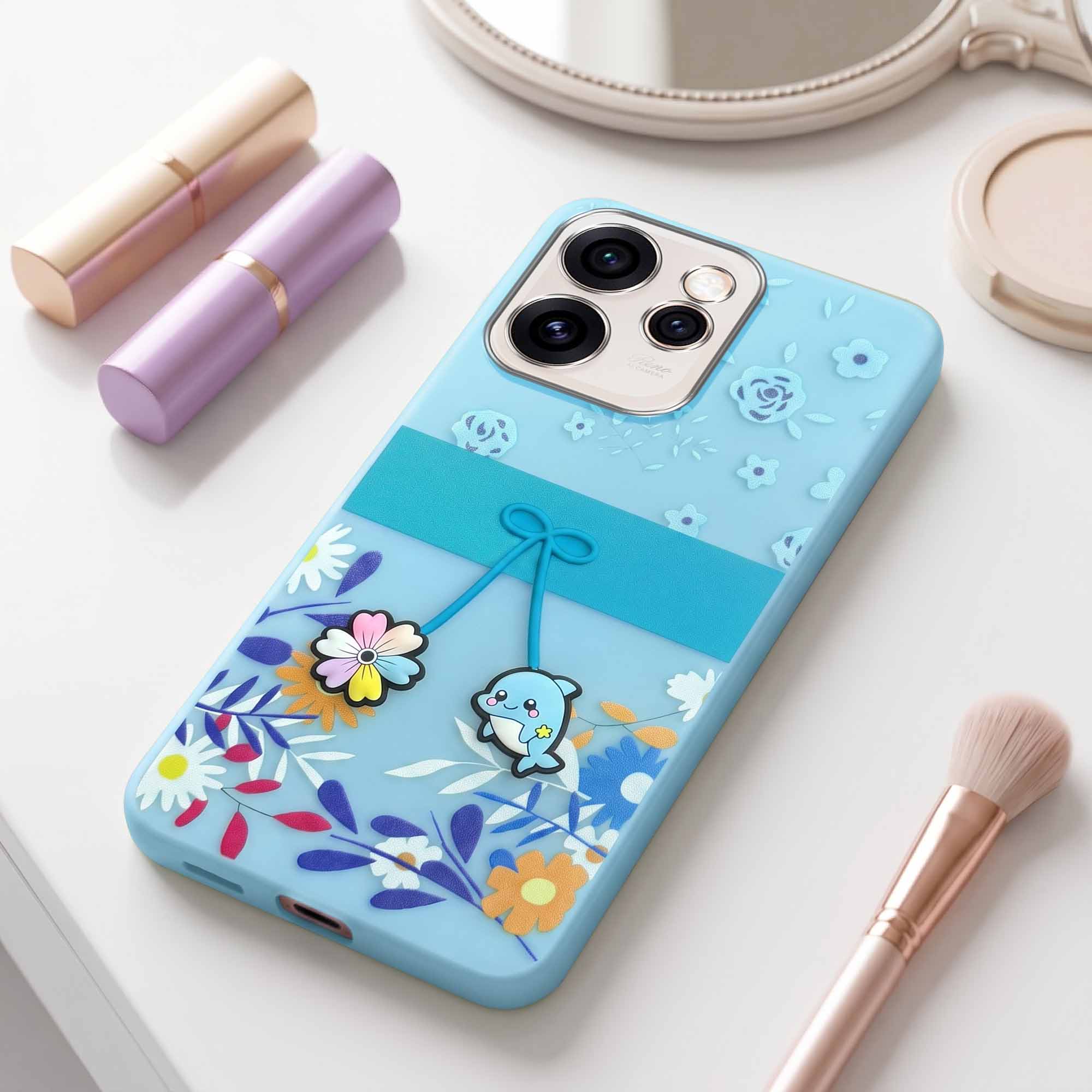 For Oppo Reno15 Pro 5G | Oppo Reno 15 Pro 5G Back Cover Case (3D Cute Cartoons | Hard Back Side Soft | Matte Premium Finish | HD Printing)