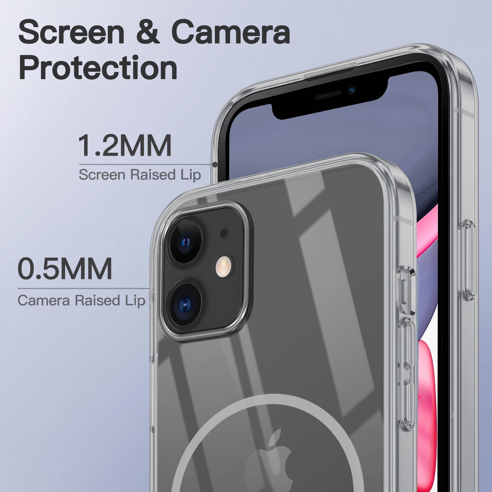 For Apple iPhone 11 Back Case Cover Crystal Anti Yellow (Unbreakable PC | MagSafe Wireless Charging Support |Camera Protection Bump)
