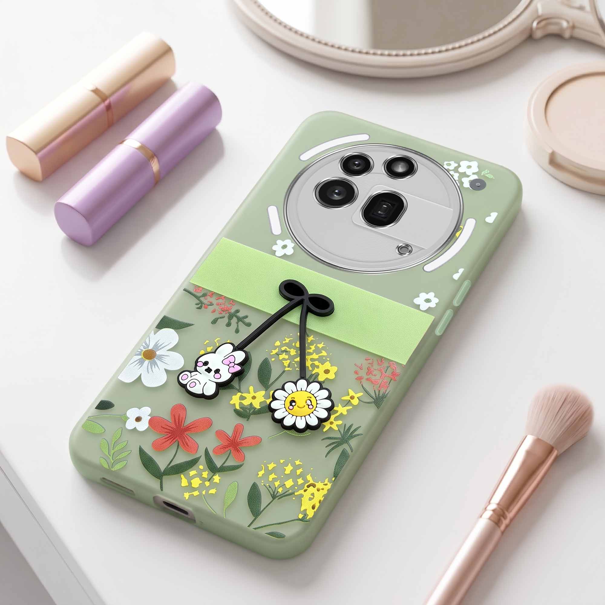 For Nothing Phone 3A Pro 5G Back Cover Case (3D Cute Cartoons | Hard Back Side Soft | Matte Premium Finish | HD Printing)