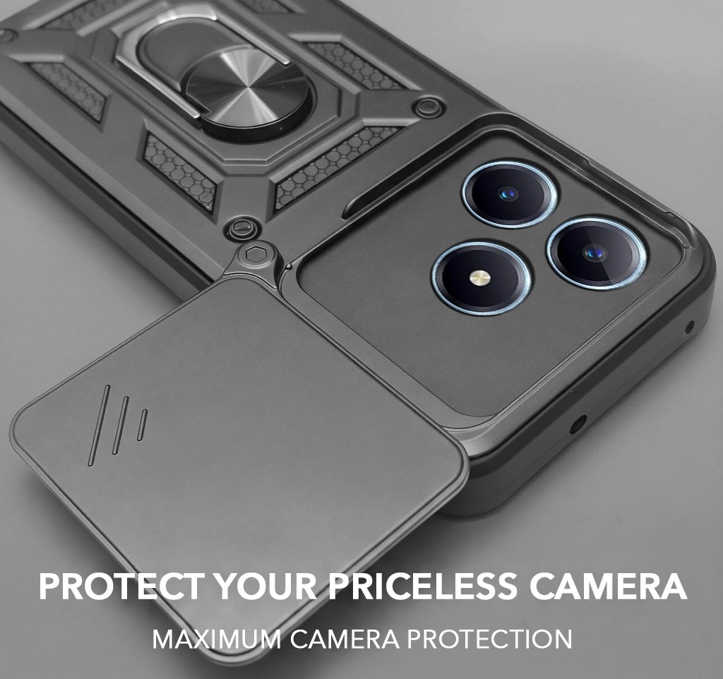 For Realme C63 4G Back Cover Case (Hybrid Dual Armor Polycarbonate)