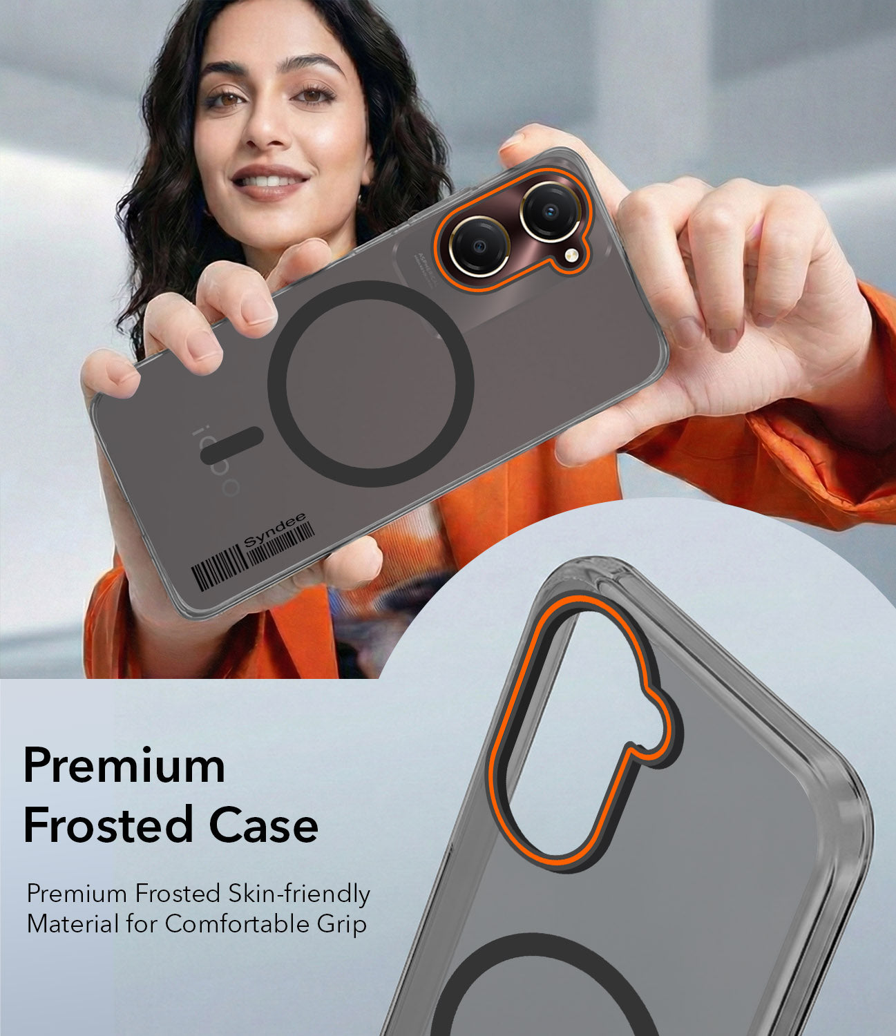 For Vivo iQOO Z9 Lite Back Cover Case (Soft Touch | Camera Bump Protection | MagSafe Compatible | Matte Finish)