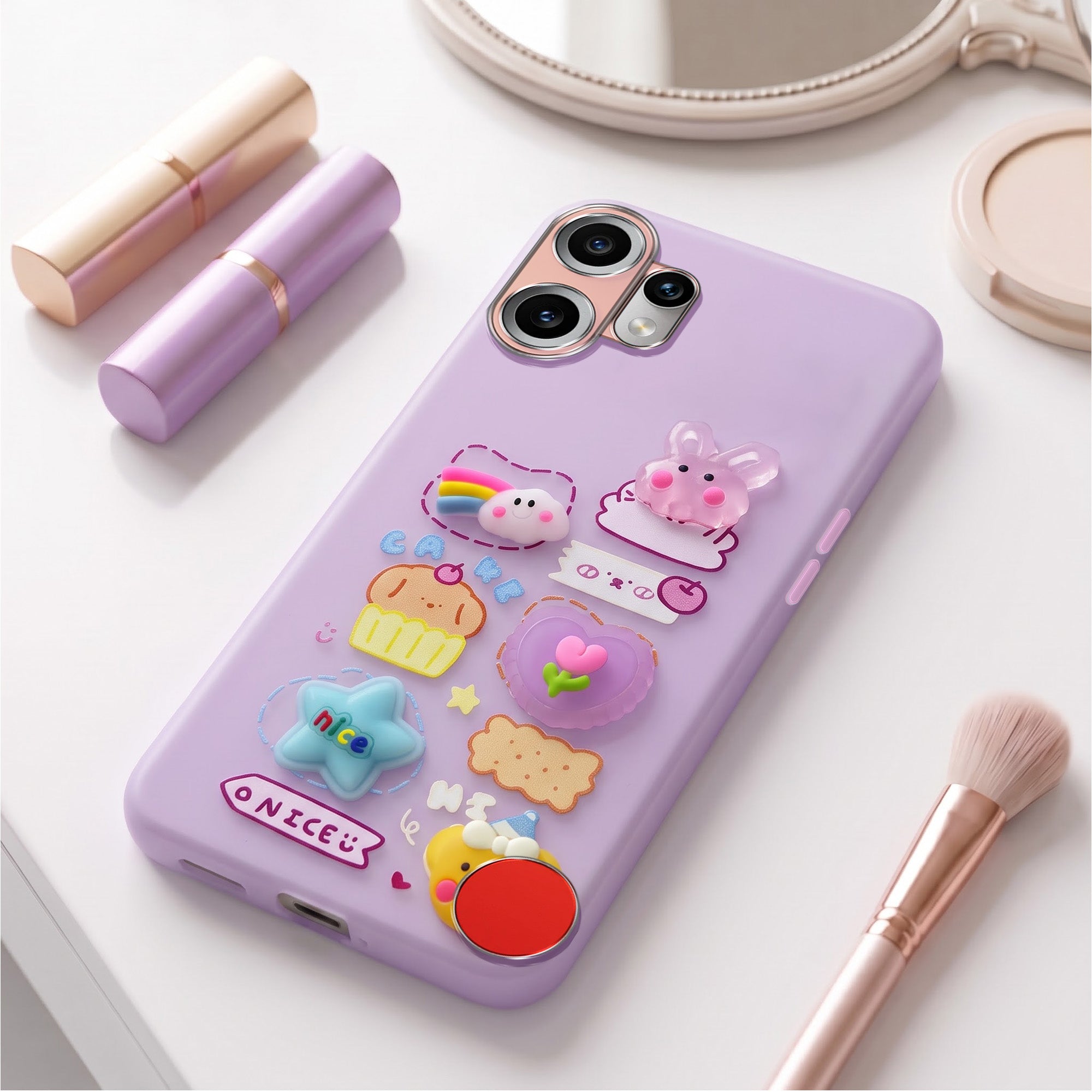 For Nothing CMF Phone 2 Pro Back Cover Case (3D Cute Cartoons | Hard Back Side Soft | Matte Premium Finish | HD Printing)