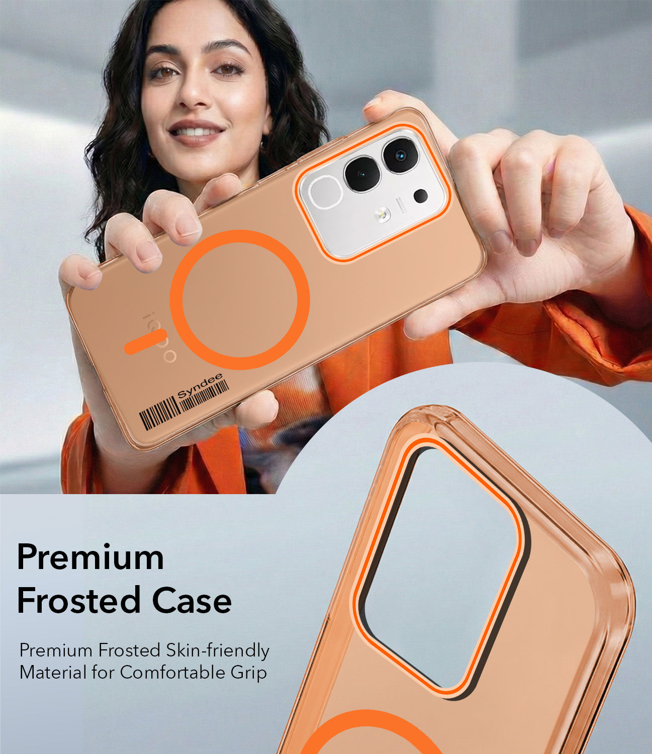 For Vivo iQOO Z10x Back Cover Case (Soft Touch | Camera Bump Protection | MagSafe Compatible | Matte Finish)