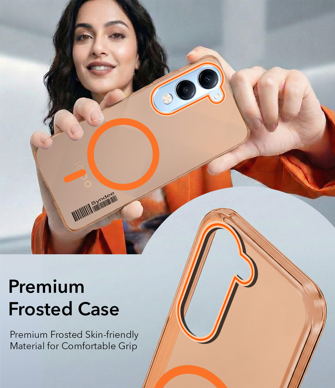 For Vivo iQOO Z10 Lite Back Cover Case (Soft Touch | Camera Bump Protection | MagSafe Compatible | Matte Finish)