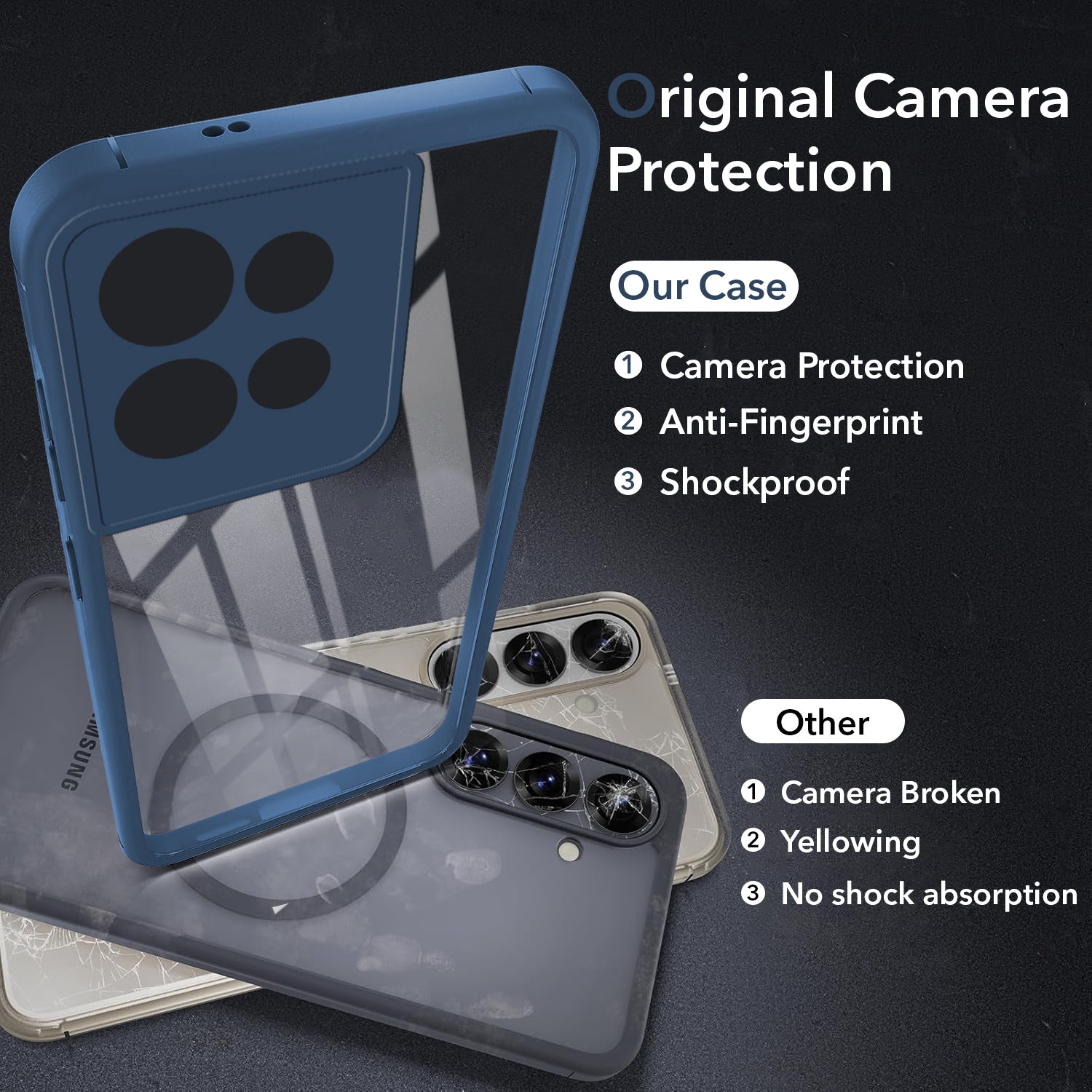 For Motorola Moto Edge 50 5G Back Cover Case (Lifetime Anti Yellow | Anti Scratch | Crystal Clear Shockproof)