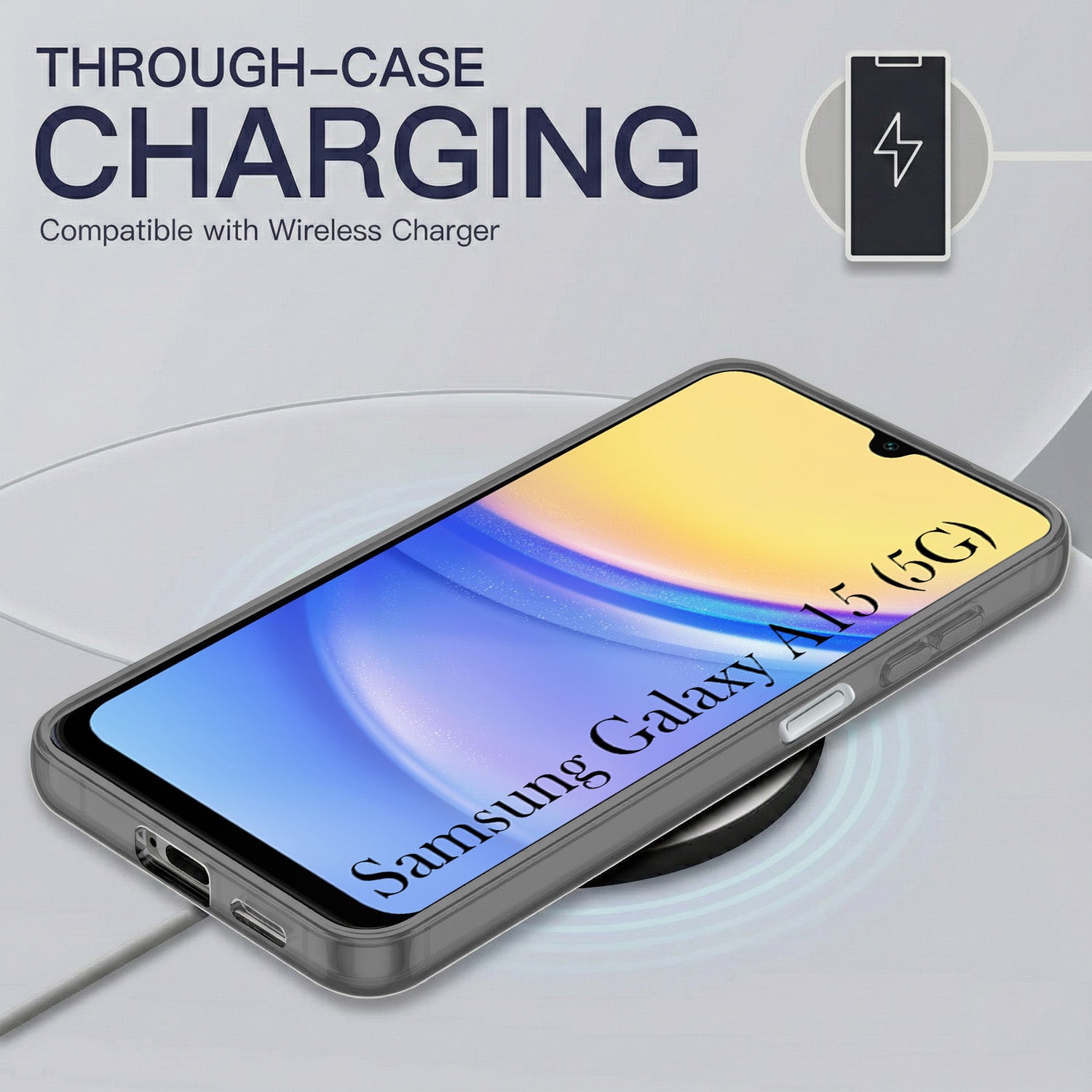 For Samsung Galaxy A15 5G Back Cover Case Silicone (Slim Paper Thin | Camera Protection Bump | Minimalist Professional | Soft Flexible)