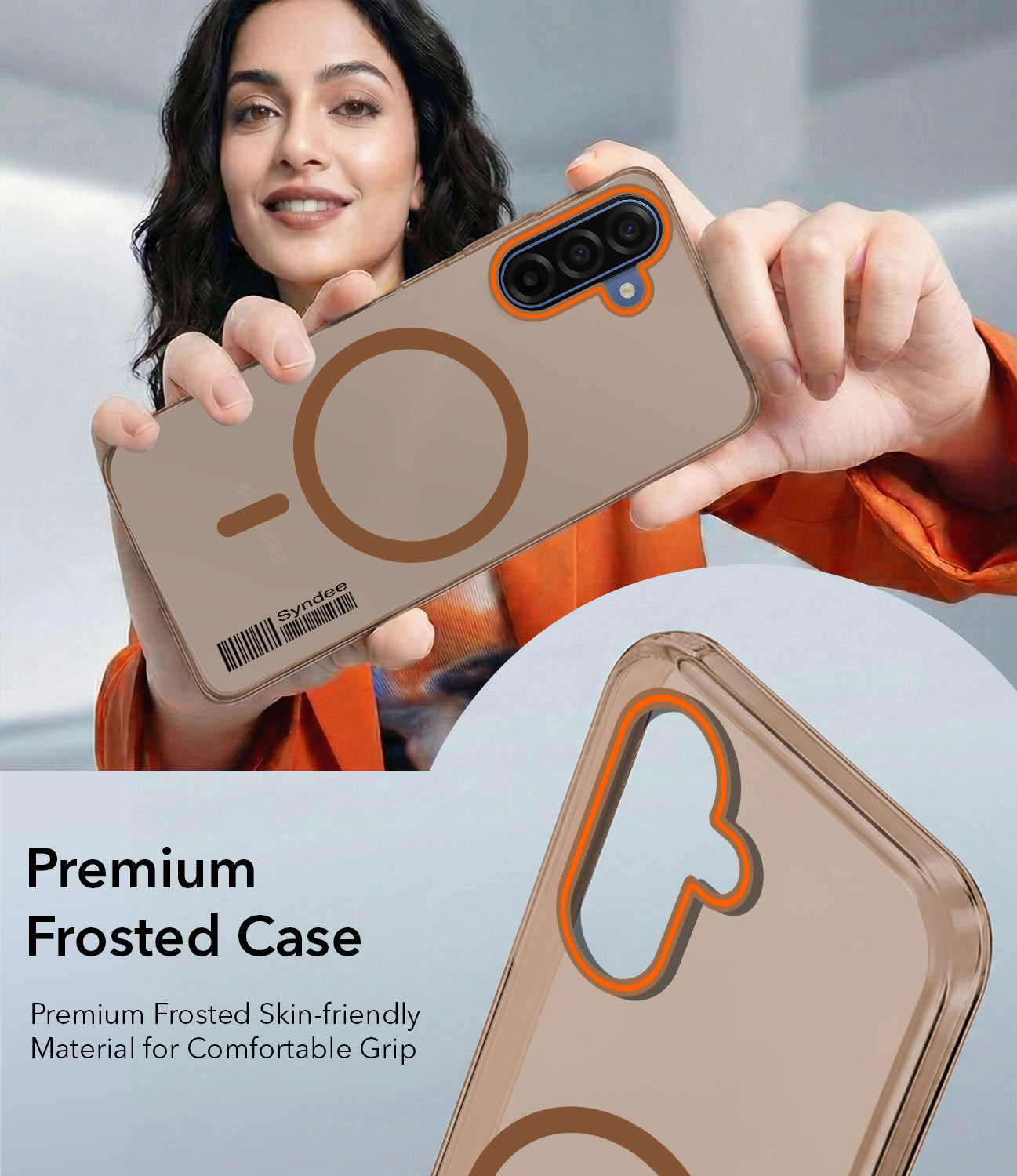 For Samsung Galaxy A17 | Samsung F17 | Samsung M17 5G Back Cover Case (Soft Touch | Camera Bump Protection | MagSafe Compatible | Matte Finish)