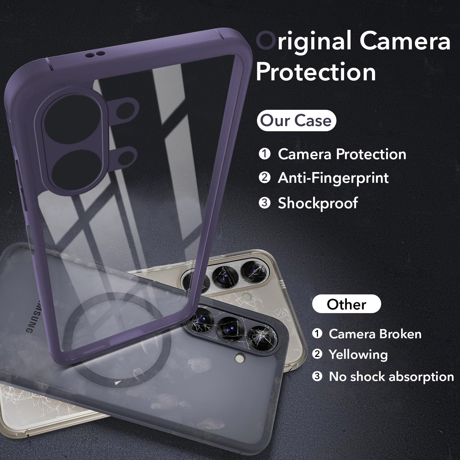 For Tecno Spark Go 3 Back Cover Case Ultra-Hybrid (Lifetime Anti Yellow | Anti Scratch | Crystal Clear Shockproof)