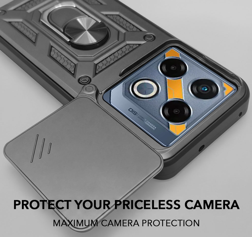 For Infinix GT 20 Pro 5G Back Cover Case (Hybrid Dual Armor Polycarbonate)