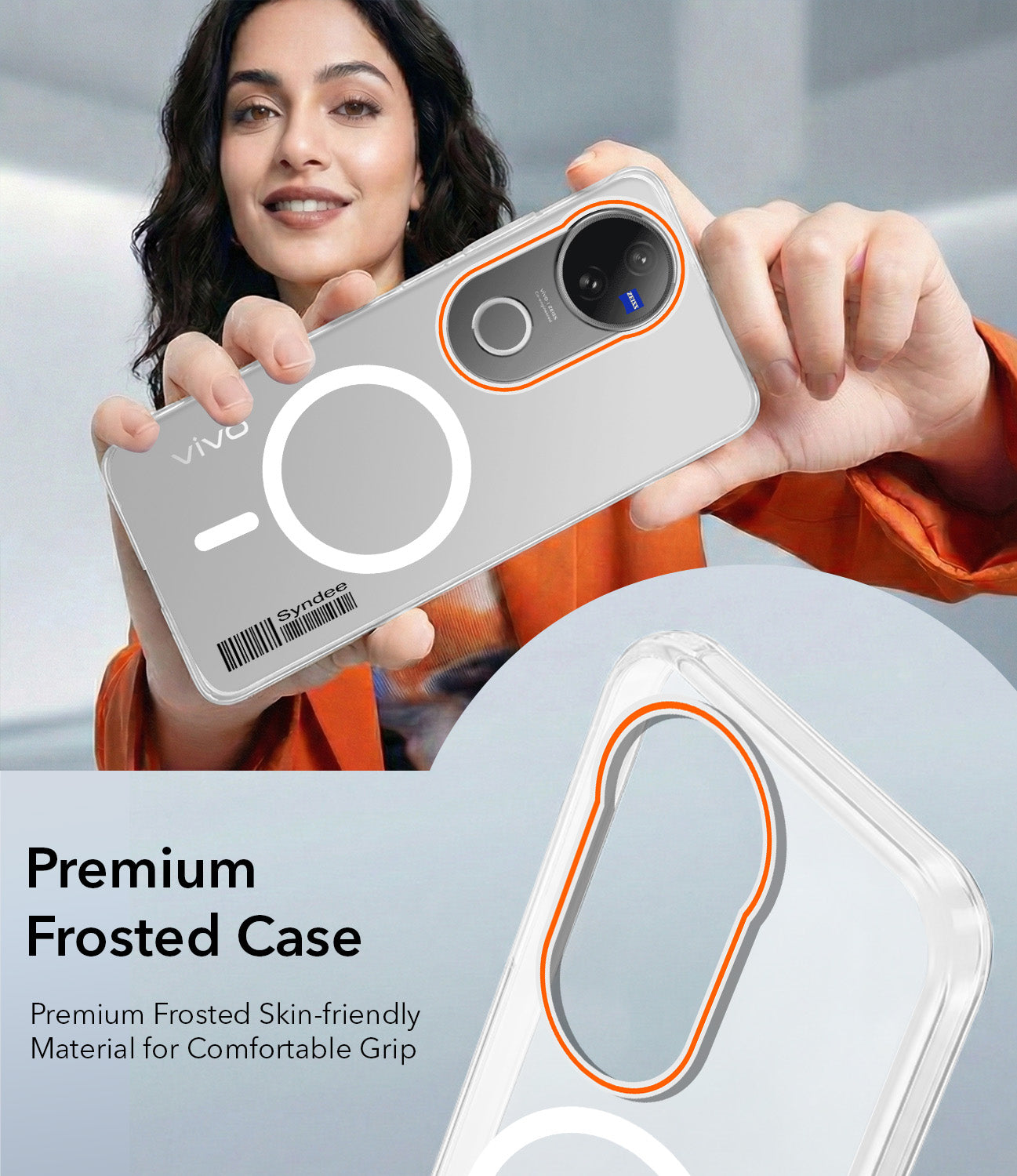 For Vivo V50 | Vivo V50e Back Cover Case (Soft Touch | Camera Bump Protection | MagSafe Compatible | Matte Finish)