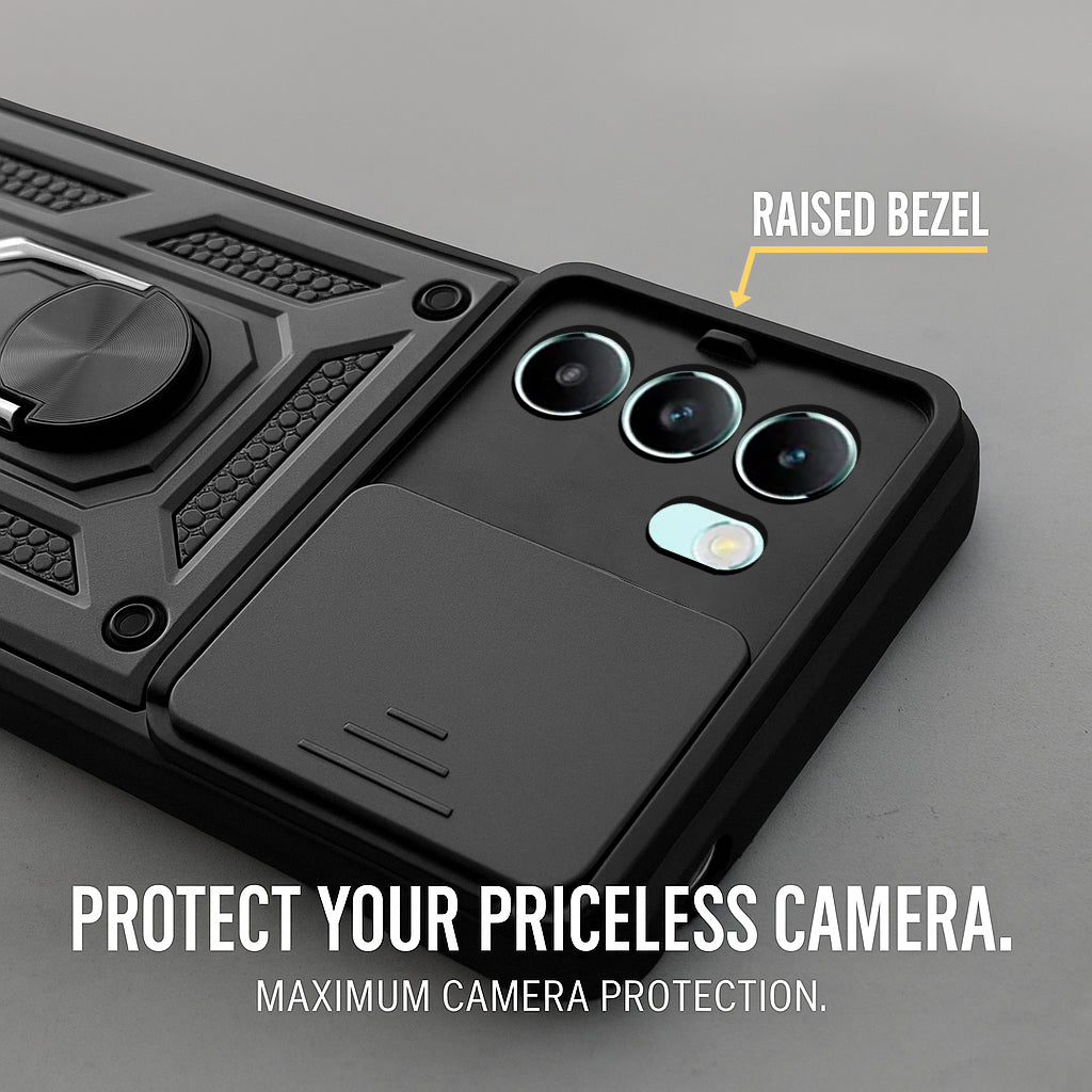 For Vivo T3 5G Back Cover Case (Hybrid Dual Armor Polycarbonate)
