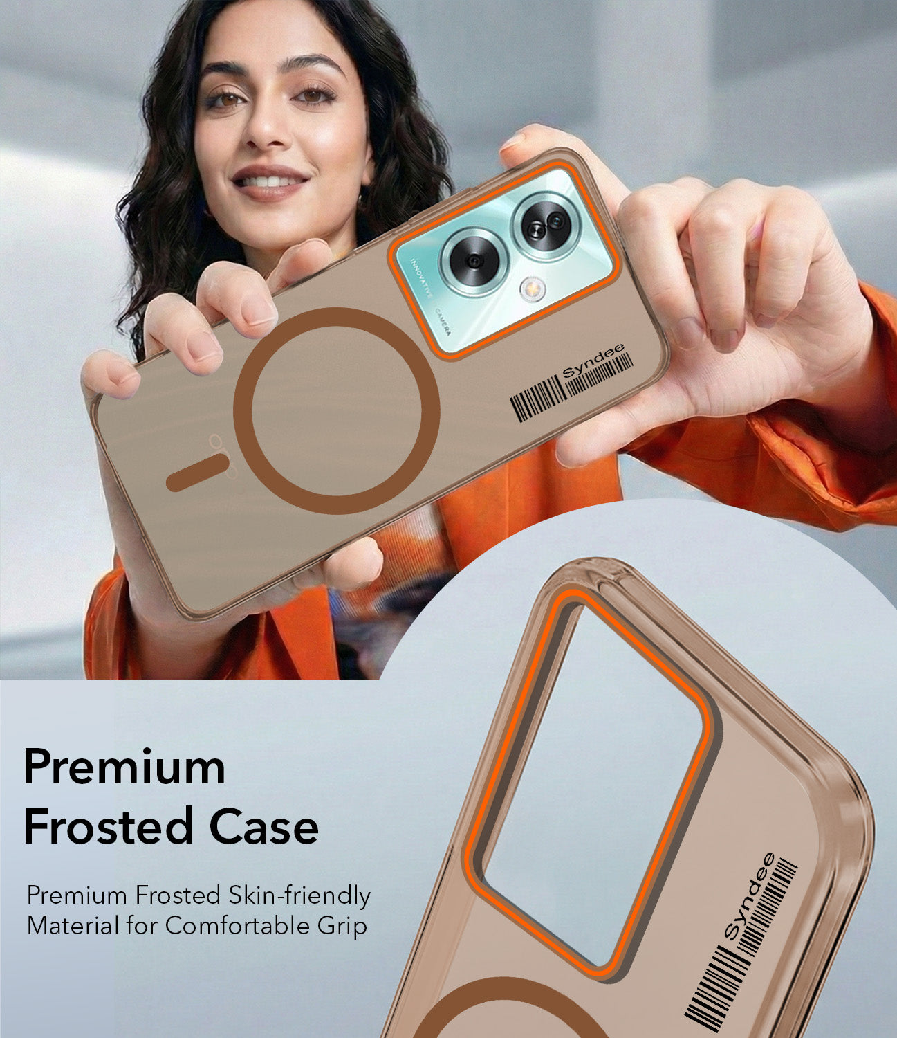 For Oppo A79 5G Back Cover Case (Soft Touch | Camera Bump Protection | MagSafe Compatible | Matte Finish)