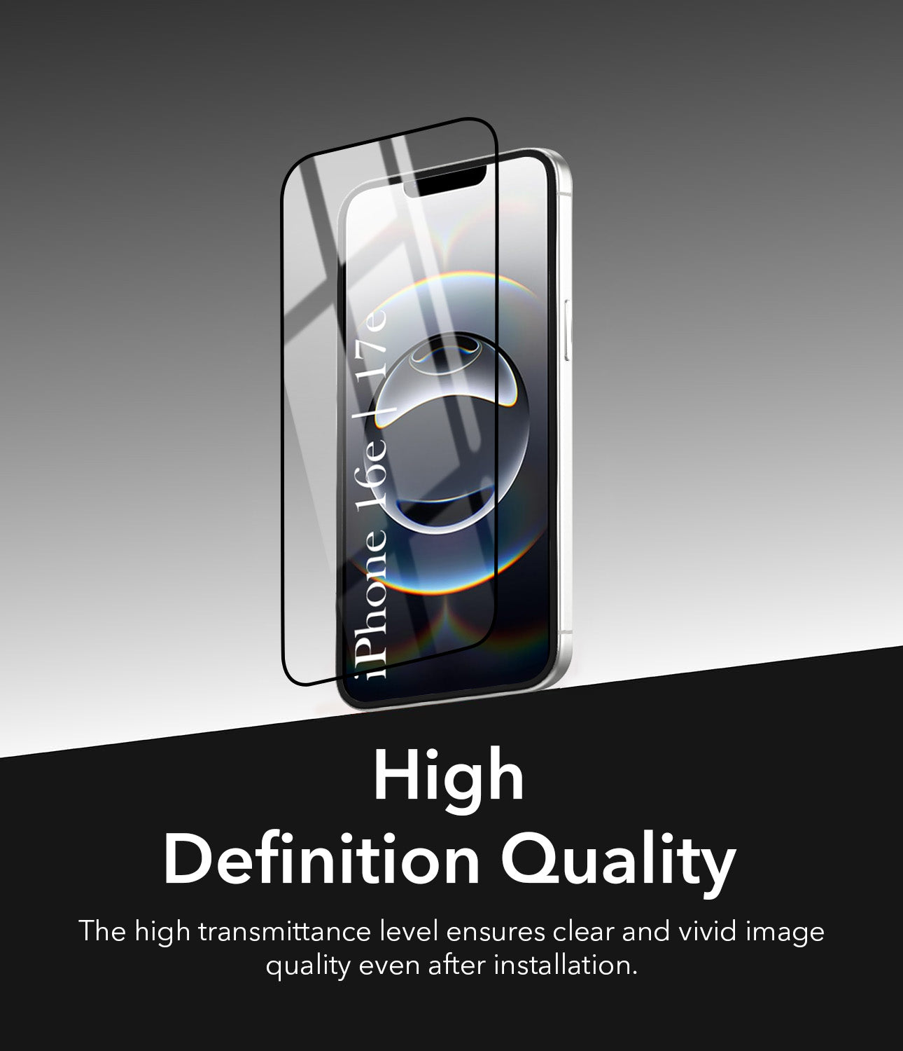 Tempered Glass For Apple iPhone 16e | iPhone 17e Military-Grade Gorilla Screen Protector With Installation Kit | Shatterproof, Full Coverage, HD Clear, Scratch Resistant (Pack of 1)