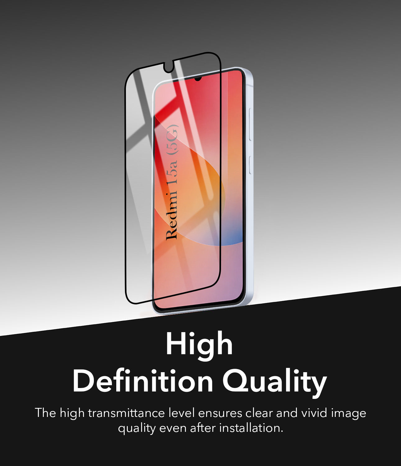 (Pack of 2) Tempered Glass For Redmi 15A 5G Military-Grade Gorilla Screen Protector  With Installation Kit | Shatterproof, Full Coverage, HD Clear, Scratch Resistant