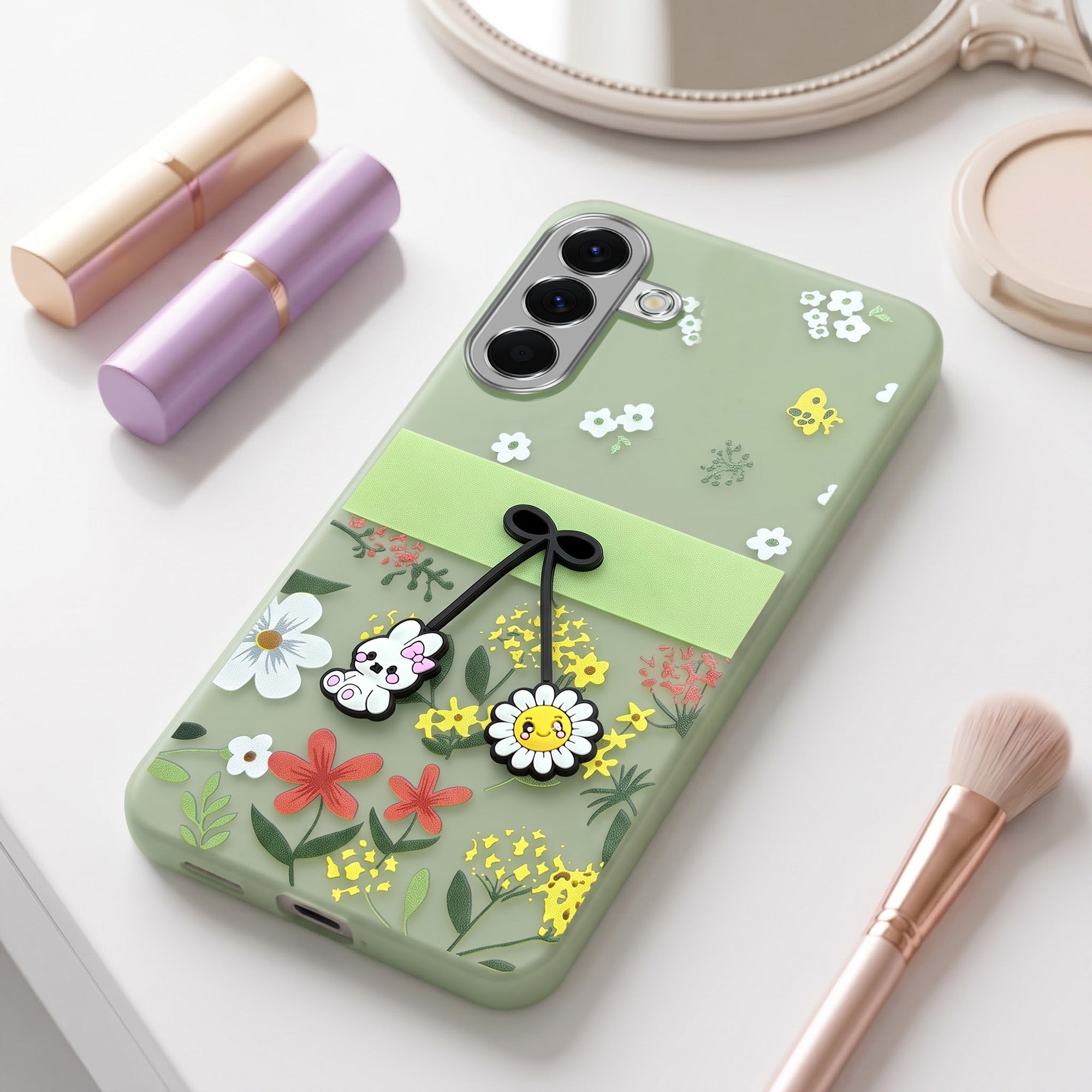 For Samsung Galaxy A56 Back Cover Case (3D Cute Cartoons | Hard Back Side Soft | Matte Premium Finish | HD Printing)