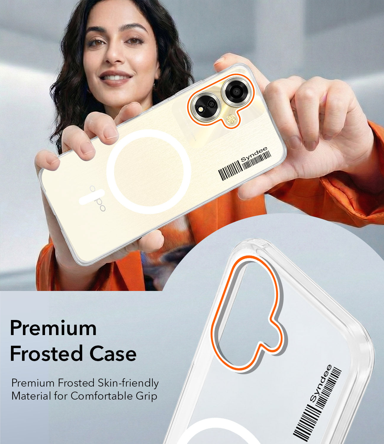 For Oppo A59 5G Back Cover Case (Soft Touch | Camera Bump Protection | MagSafe Compatible | Matte Finish)