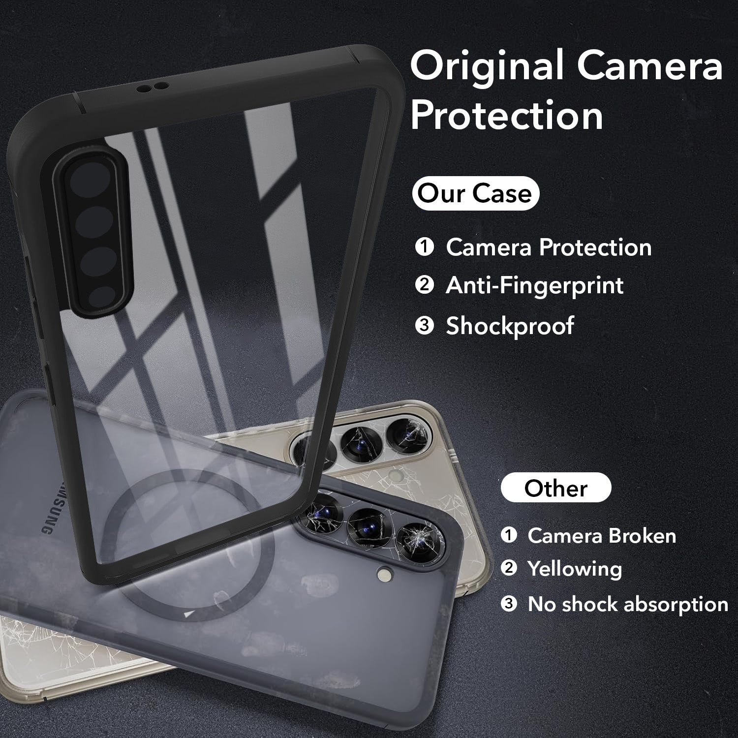For Samsung Galaxy A30s Back Cover Case Ultra-Hybrid (Lifetime Anti Yellow | Anti Scratch | Crystal Clear Shockproof)
