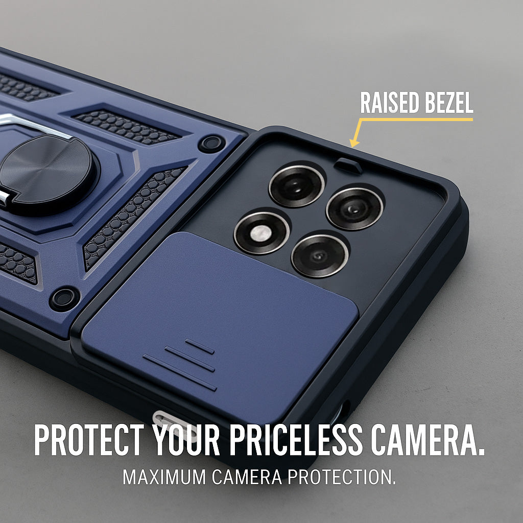For OnePlus 13R Back Cover Case (Hybrid Dual Armor Polycarbonate)