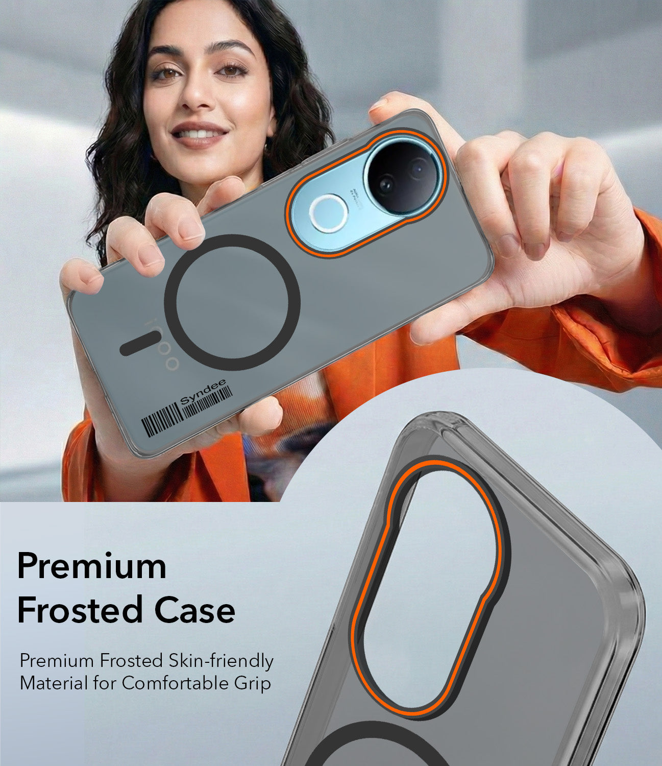 For Vivo iQOO Z10R Back Cover Case (Soft Touch | Camera Bump Protection | MagSafe Compatible | Matte Finish)