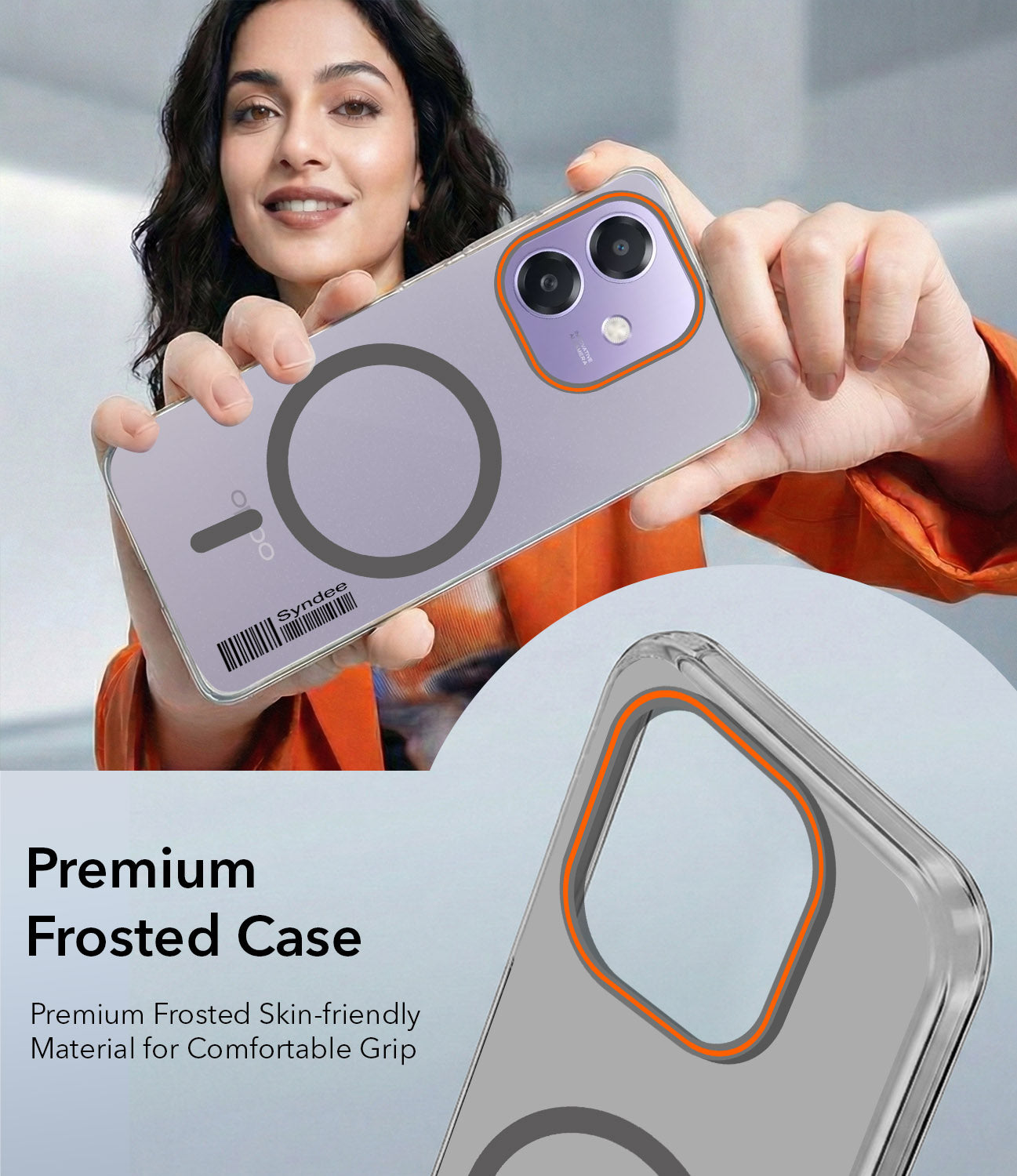 For Oppo A3X (4G/5G) | Oppo A3 5G Back Cover Case (Soft Touch | Camera Bump Protection | MagSafe Compatible | Matte Finish)