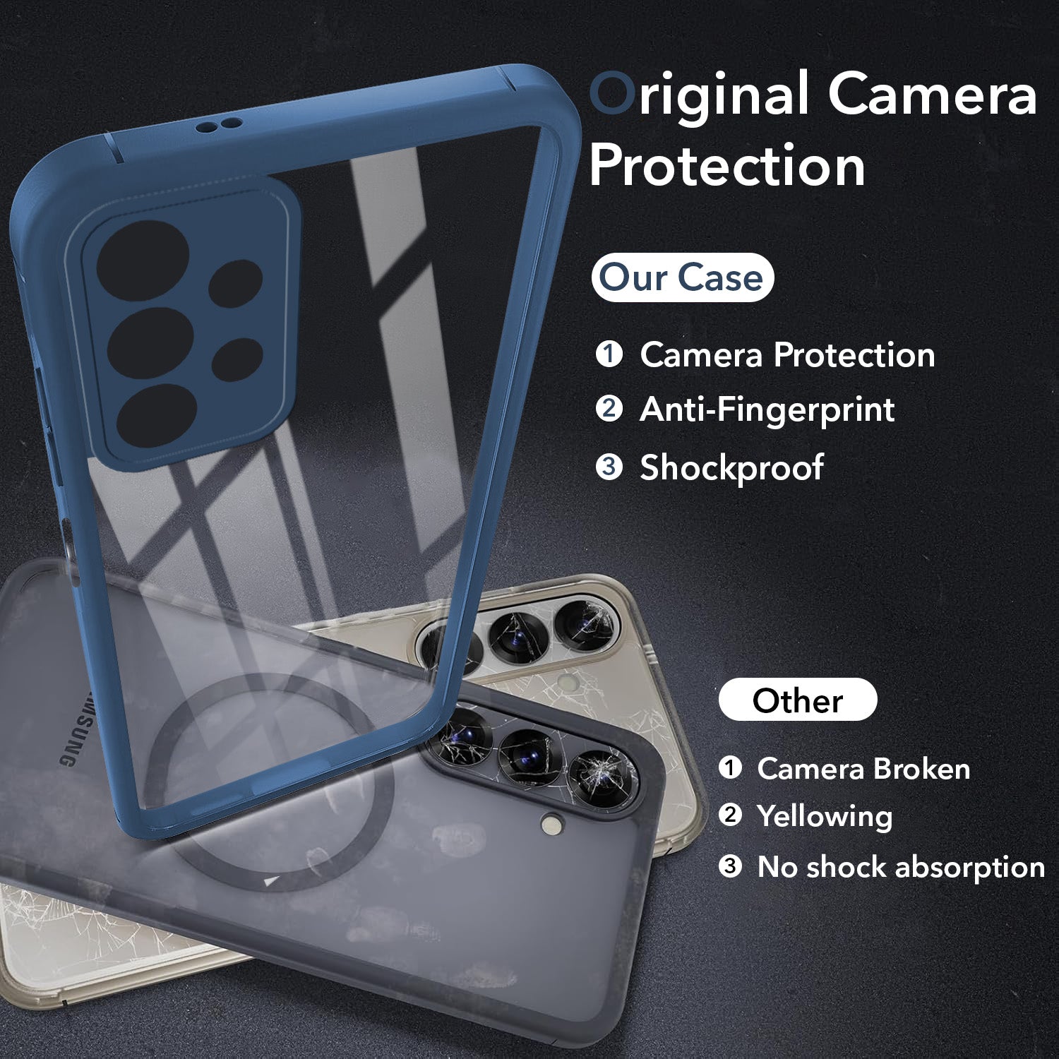 For Samsung Galaxy A13 4G Back Cover Case Ultra-Hybrid (Lifetime Anti Yellow | Anti Scratch | Crystal Clear Shockproof)
