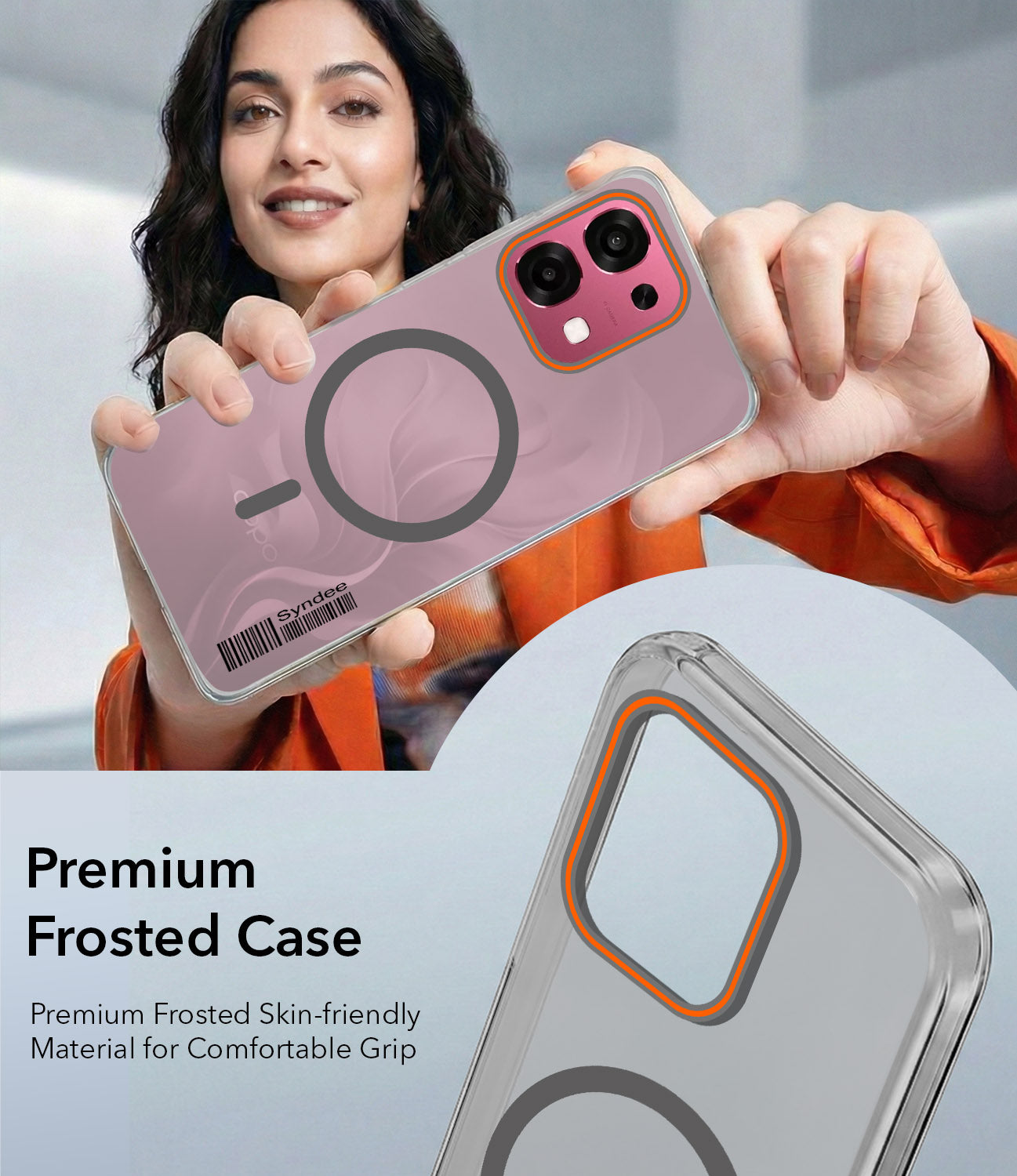 For Oppo F31 5G | Oppo F33 5G Back Cover Case (Soft Touch | Camera Bump Protection | MagSafe Compatible | Matte Finish)