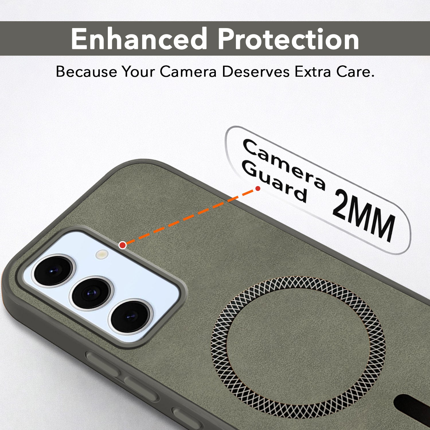 For Samsung Galaxy S24 FE Back Cover Case Leather Finish (MagSafe Compatible Wireless Charging | Soft Touch | Camera Bump Protection)