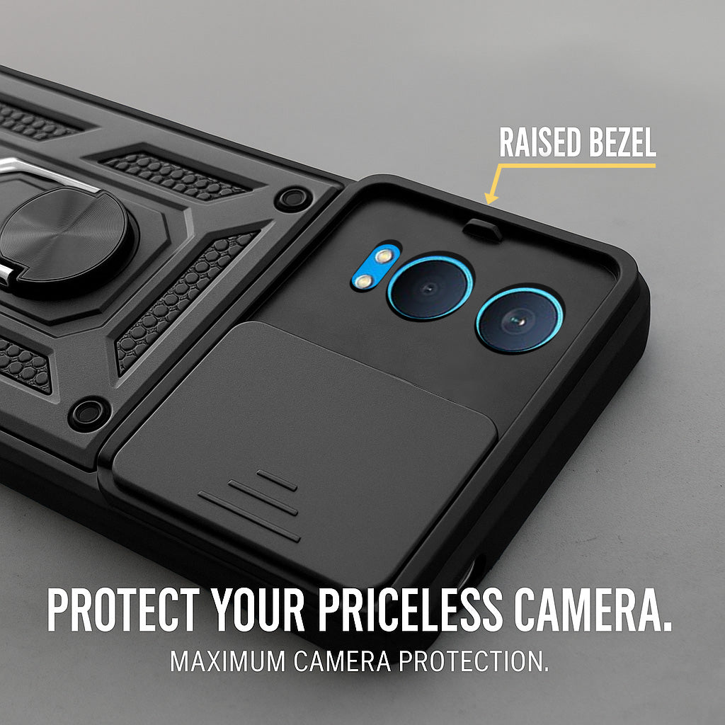 For OnePlus Nord CE 4 Lite Back Cover Case (Hybrid Dual Armor Polycarbonate)