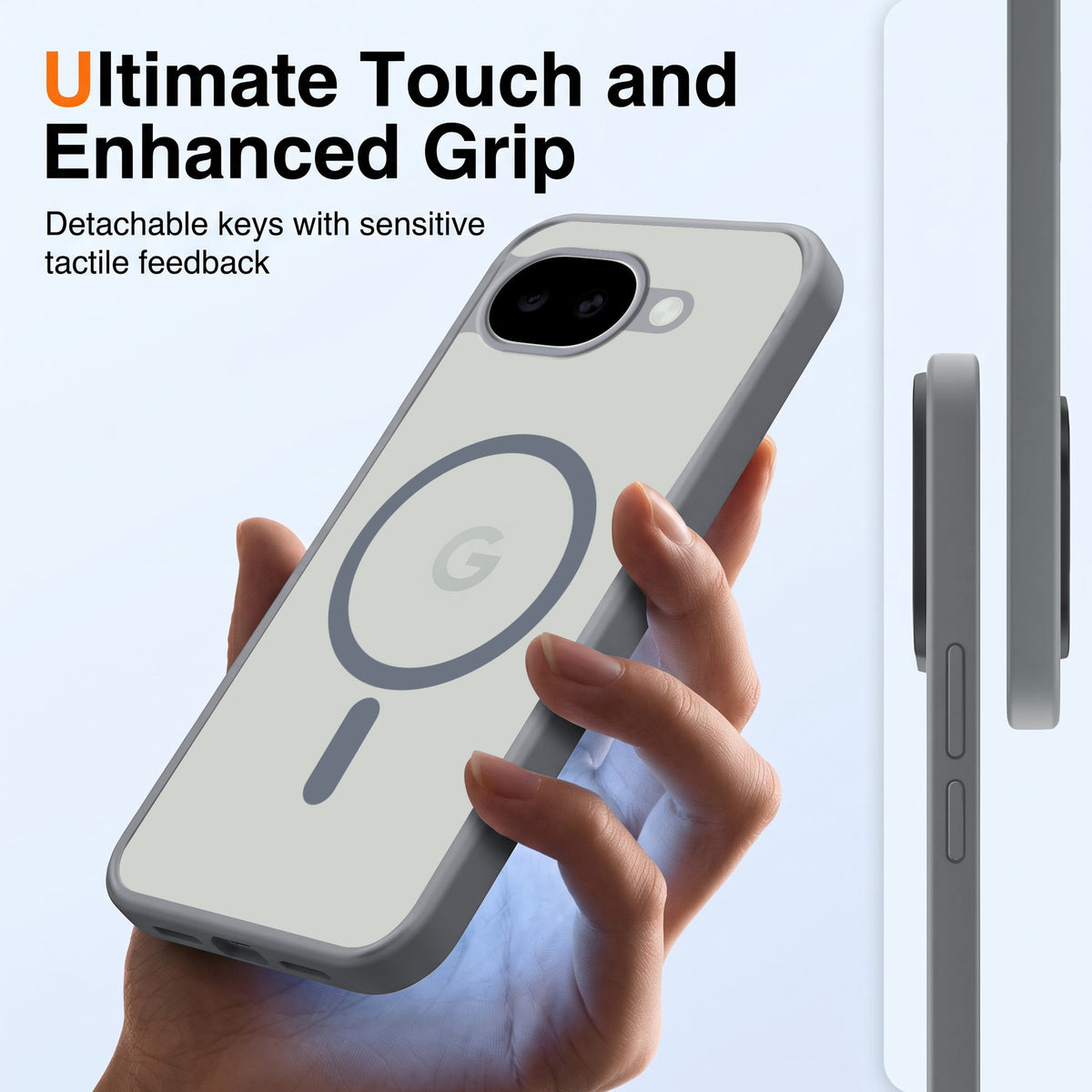 For Google Pixel 10a Matte Finish Back Case Cover (MagSafe Compatible | Translucent Soft Touch | Slim and Unbreakable)