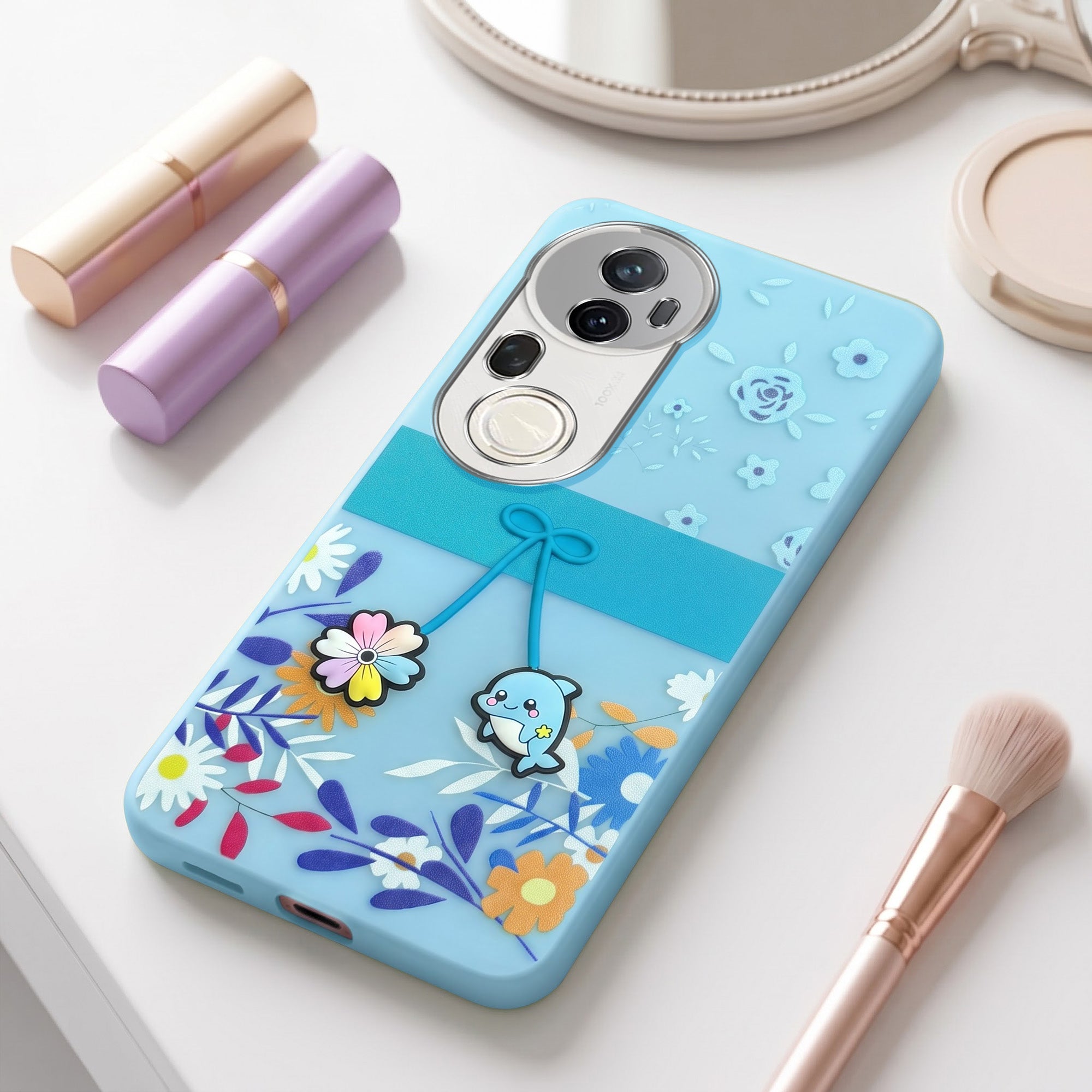 For Vivo T4 Ultra Back Cover Case (3D Cute Cartoons | Hard Back Side Soft | Matte Premium Finish | HD Printing)