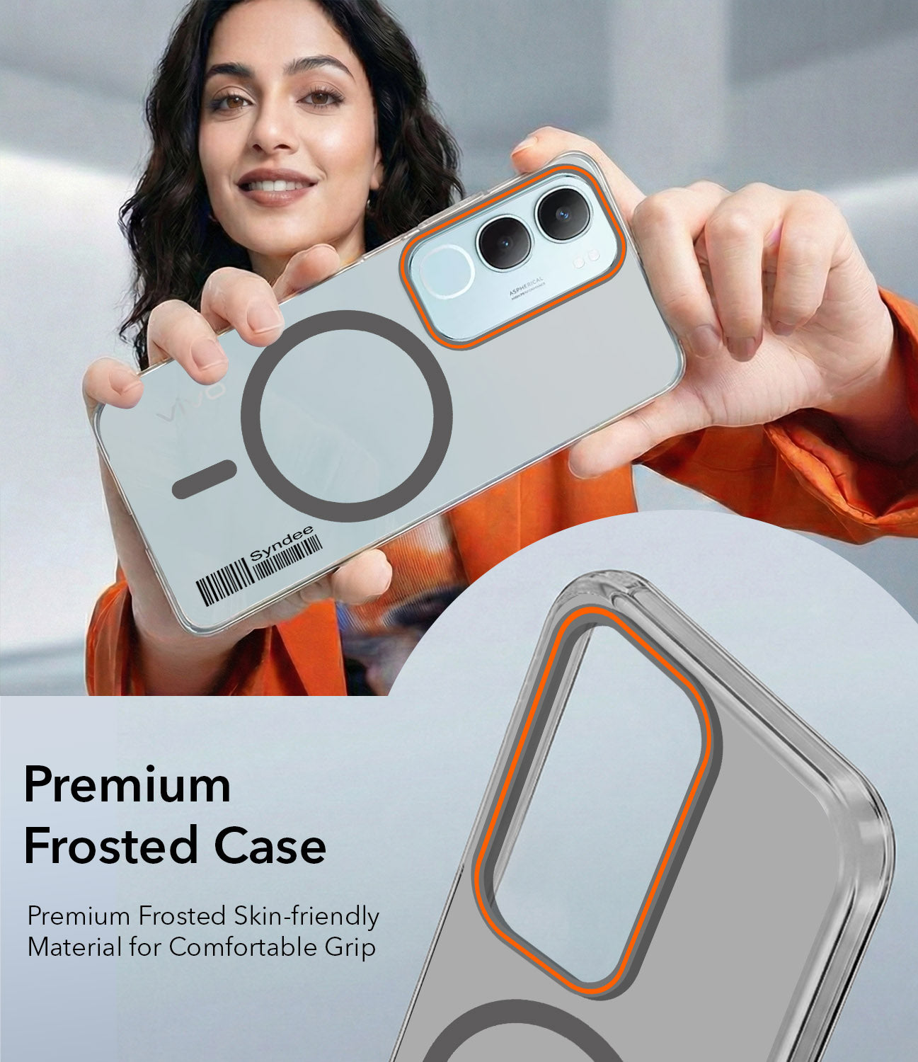For Vivo Y29 Back Cover Case (Soft Touch | Camera Bump Protection | MagSafe Compatible | Matte Finish)