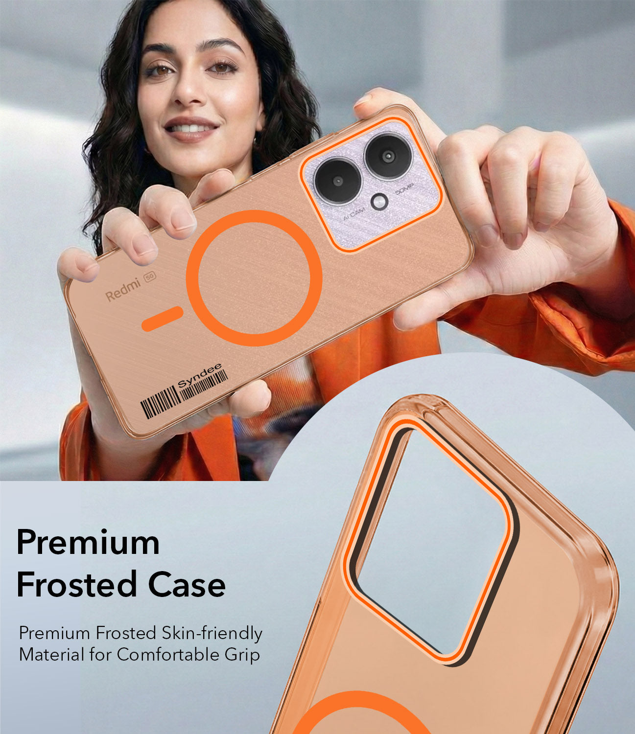 For Xiaomi Redmi 13C 5G Back Cover Case (Soft Touch | Camera Bump Protection | MagSafe Compatible | Matte Finish)