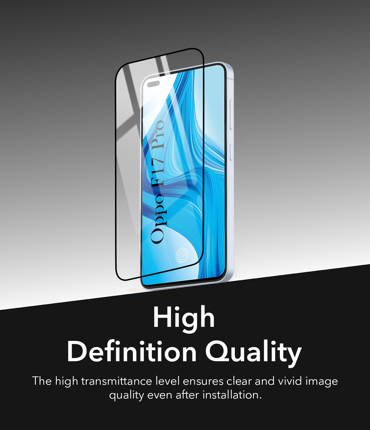 (Pack of 2) Tempered Glass For Oppo F17 Pro Military-Grade Gorilla  Screen Protector With Installation Kit | Shatterproof, Full Coverage, HD Clear, Scratch Resistant
