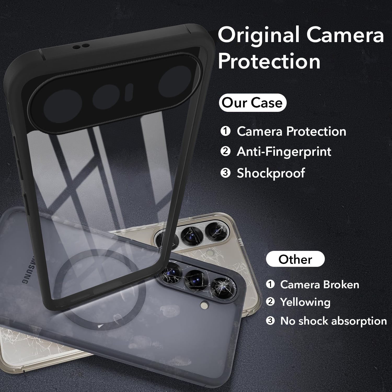 For Vivo X300 FE Back Cover Case Ultra-Hybrid (Lifetime Anti Yellow | Anti Scratch | Crystal Clear Shockproof)